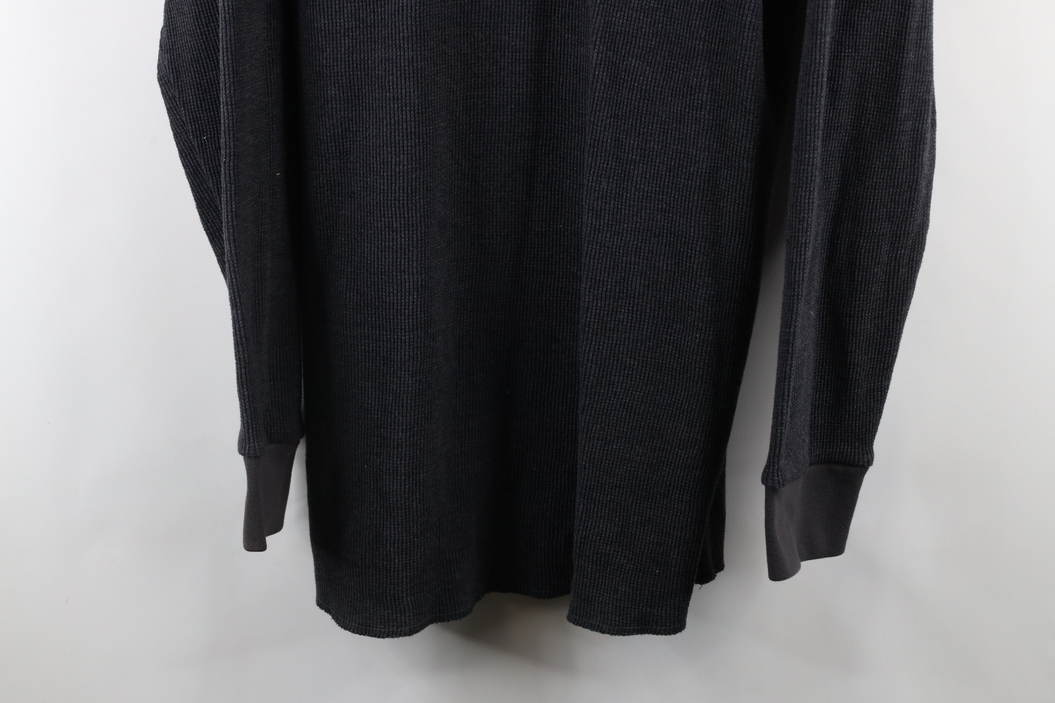 Vintage Vintage 90s Streetwear Waffle Knit Long Sleeve T-Shirt Gray Size US XXL / EU 58 / 5 - 3 Thumbnail