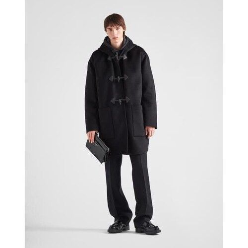 Prada o1bcso1str1025 Cashgora Double Coat in Black Size US XL / EU 56 / 4 - 1 Preview