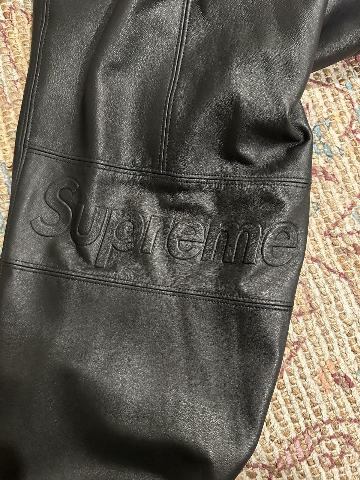 Goretex × Supreme Supreme Gore-Tex Leather Jacket Black Size US L / EU 52-54 / 3 - 7 Thumbnail