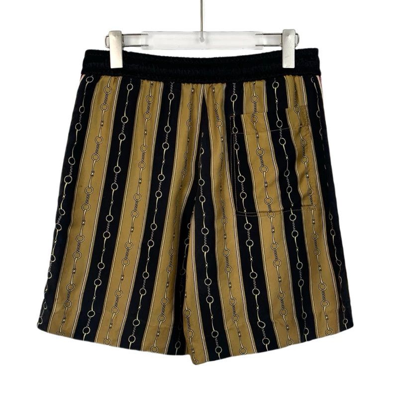 Gucci Gucci Black striped buckle full print casual drawstring sho Size US 28 / EU 44 - 2 Thumbnail