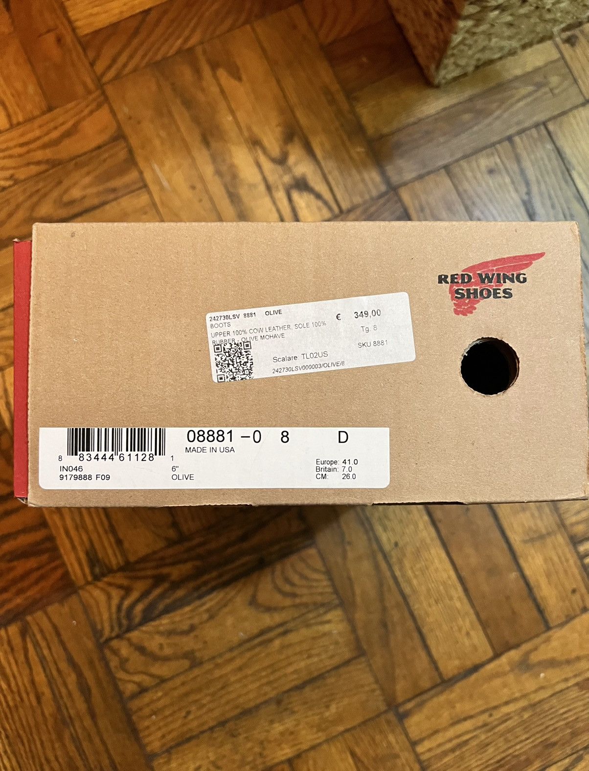 Red Wing Red Wing Classic Moc Toe 8881 08881-0 Mens Boots Olive Size US 8 / EU 41 - 6 Thumbnail