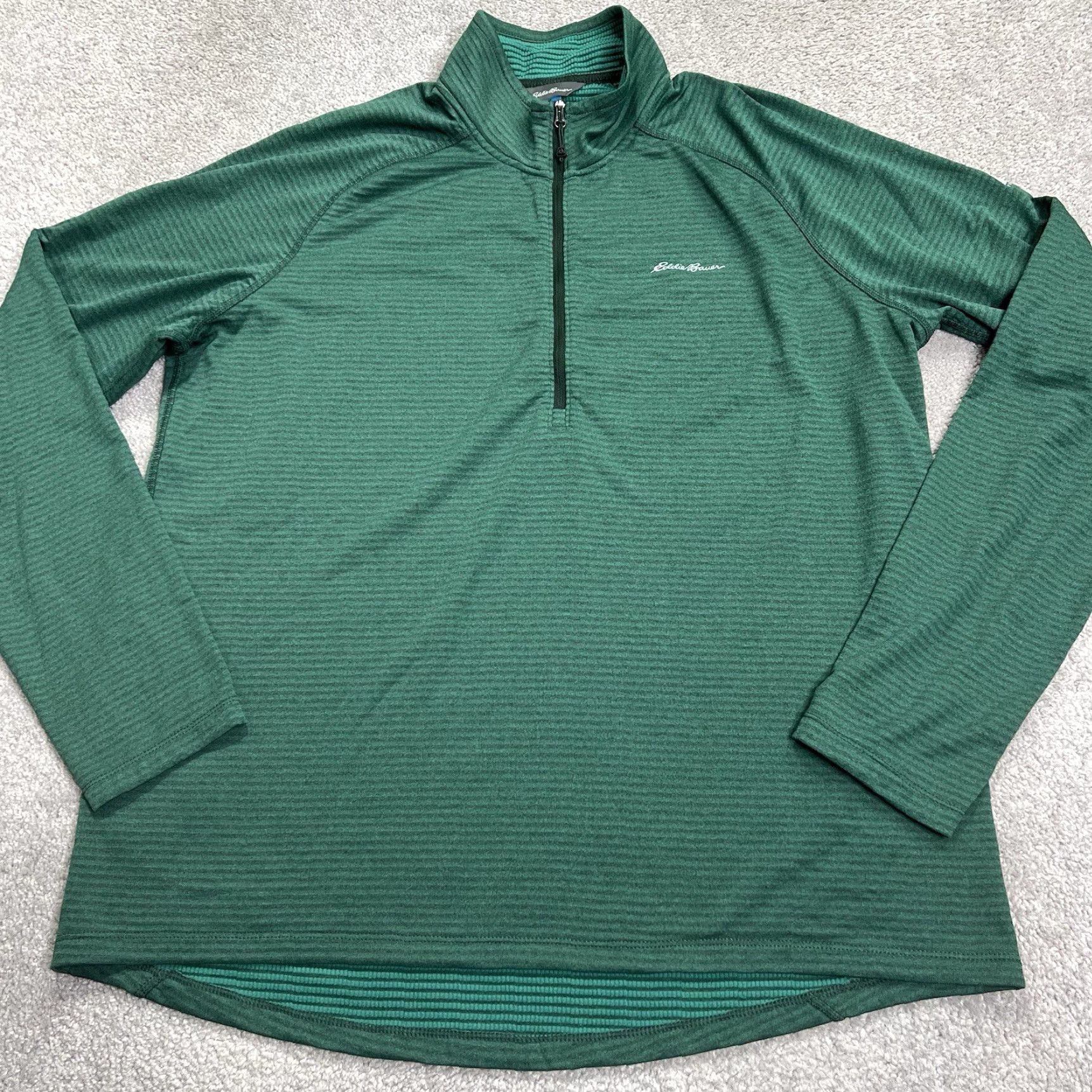 Eddie Bauer Eddie Bauer Pullover Mens XL Green First Ascent Stretch Sweater 1/4 Zip Athletic Lightweight Fleece Lined Size US XL / EU 56 / 4 - 2 Thumbnail