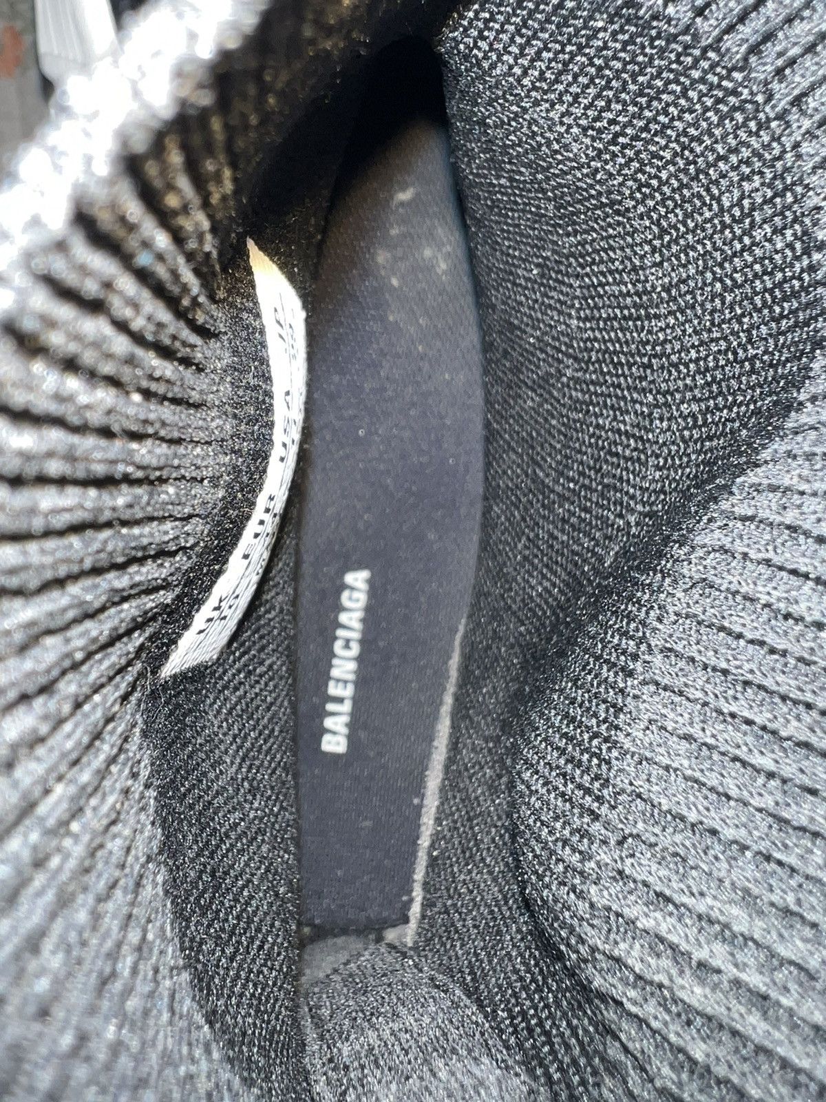 Balenciaga Balenciaga Black 3XL Sock Sneakers Size US 11 / EU 44 - 9 Thumbnail