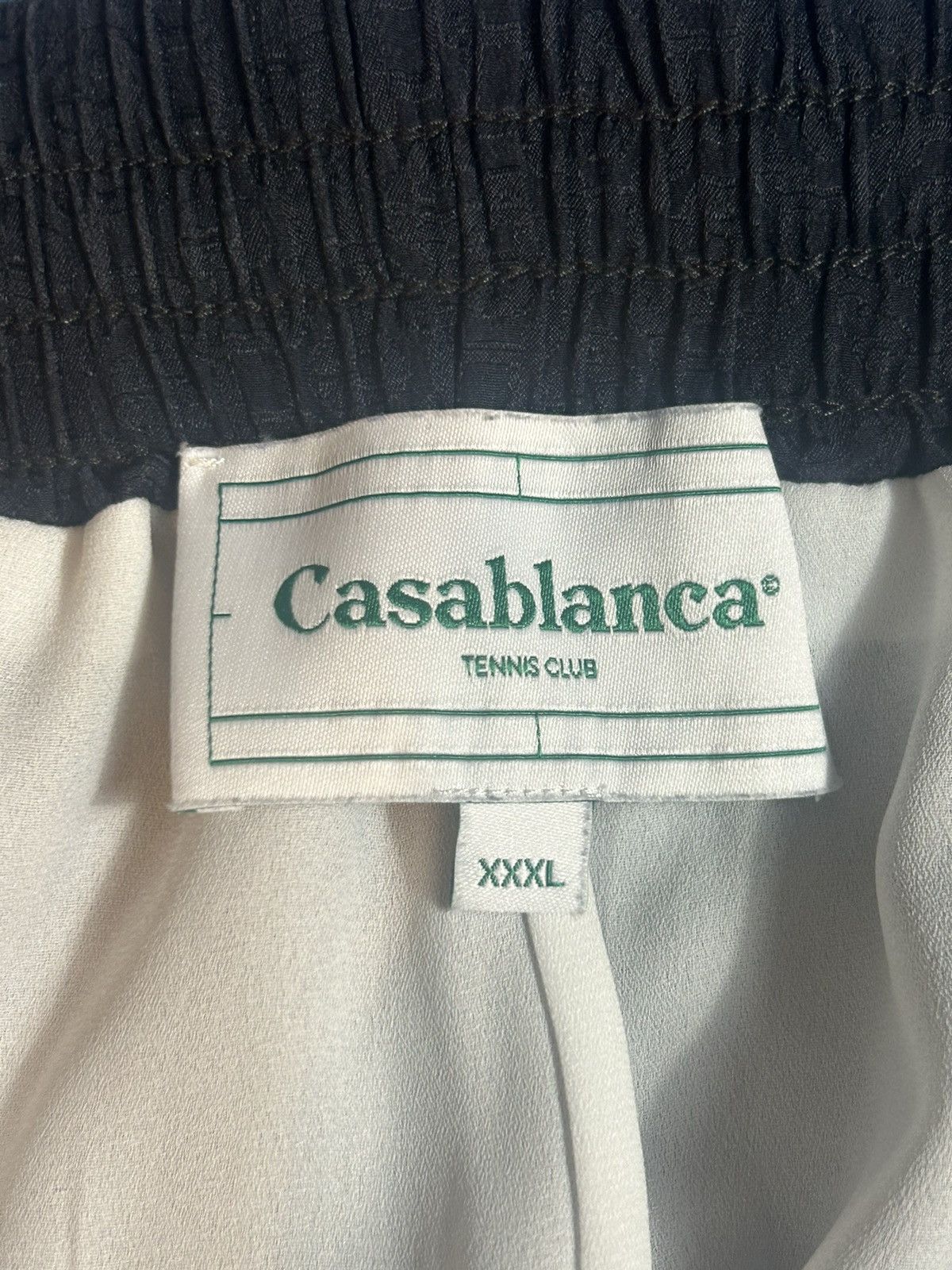 Casablanca Logo Jacquard Silk Shorts Size US 34 / EU 50 - 5 Thumbnail