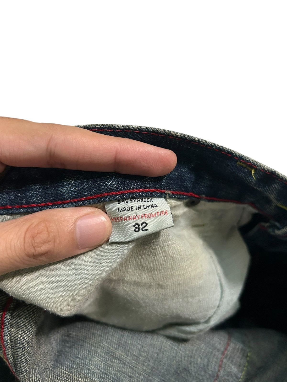 If Six Was Nine × Japanese Brand × Von Dutch Von Dutch Vintage Rare Big Logo Short Denim ☠️☠️ Size US 31 - 13 Thumbnail