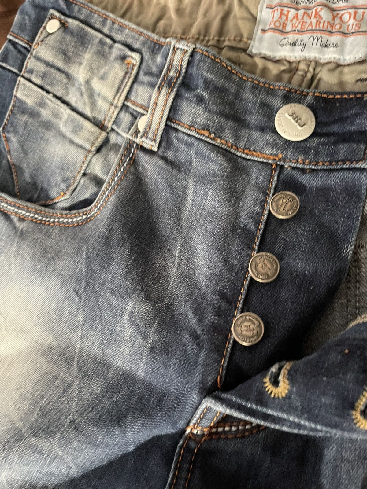Other Blue washed jeans Size US 34 / EU 50 - 2 Thumbnail