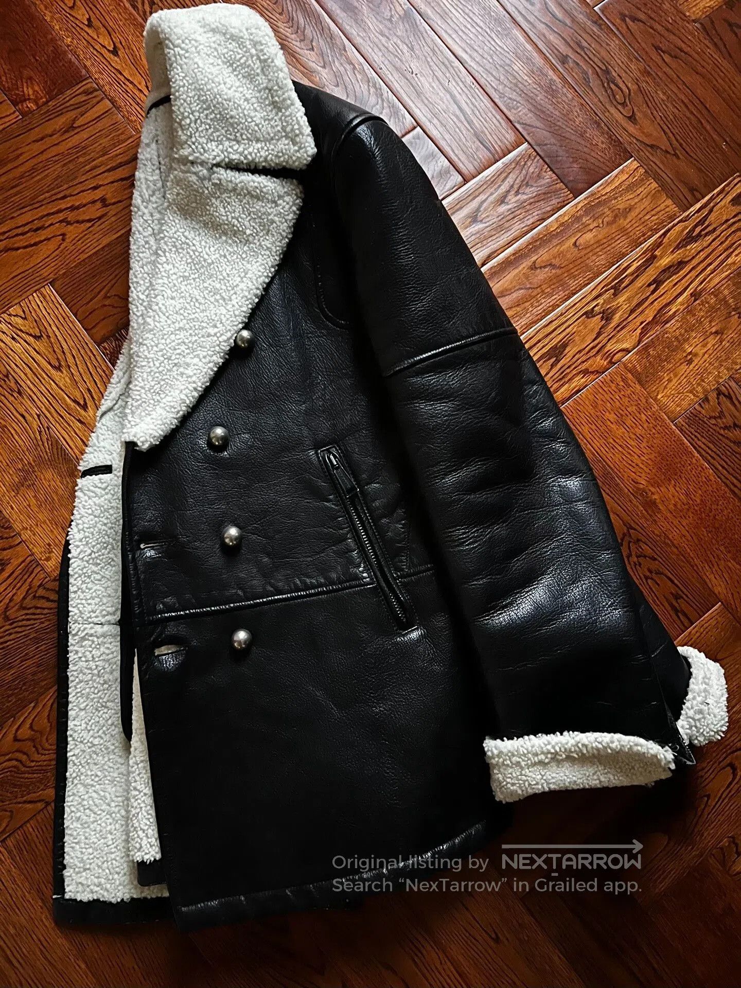 Dsquared2 Dsquared2 Men's Leather Fur Hunting Jacket. Size US M / EU 48-50 / 2 - 5 Thumbnail