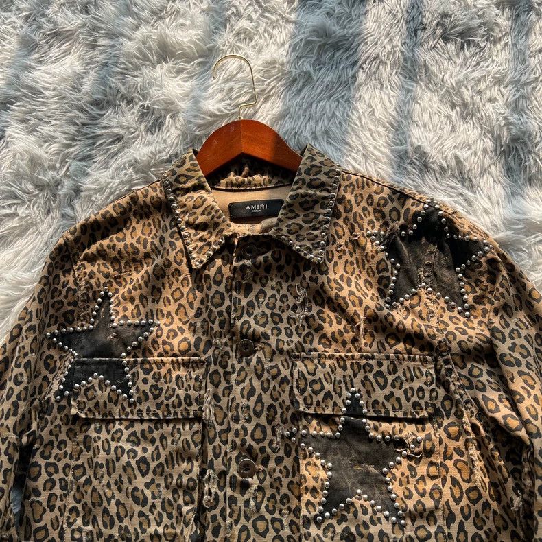 Amiri Amiri 17ss leopard willow nail four-pocket star shirt 2501- Size US M / EU 48-50 / 2 - 5 Thumbnail