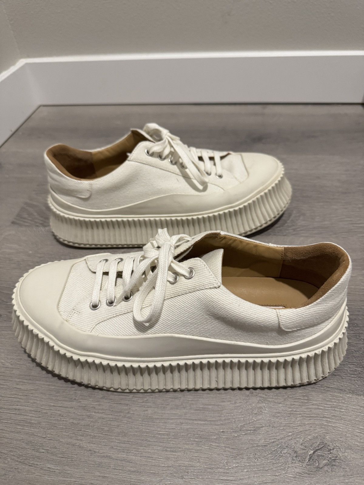 Jil Sander Jil Sander Ridged Low-Top Sneaker Size US 7 / EU 40 - 1 Thumbnail