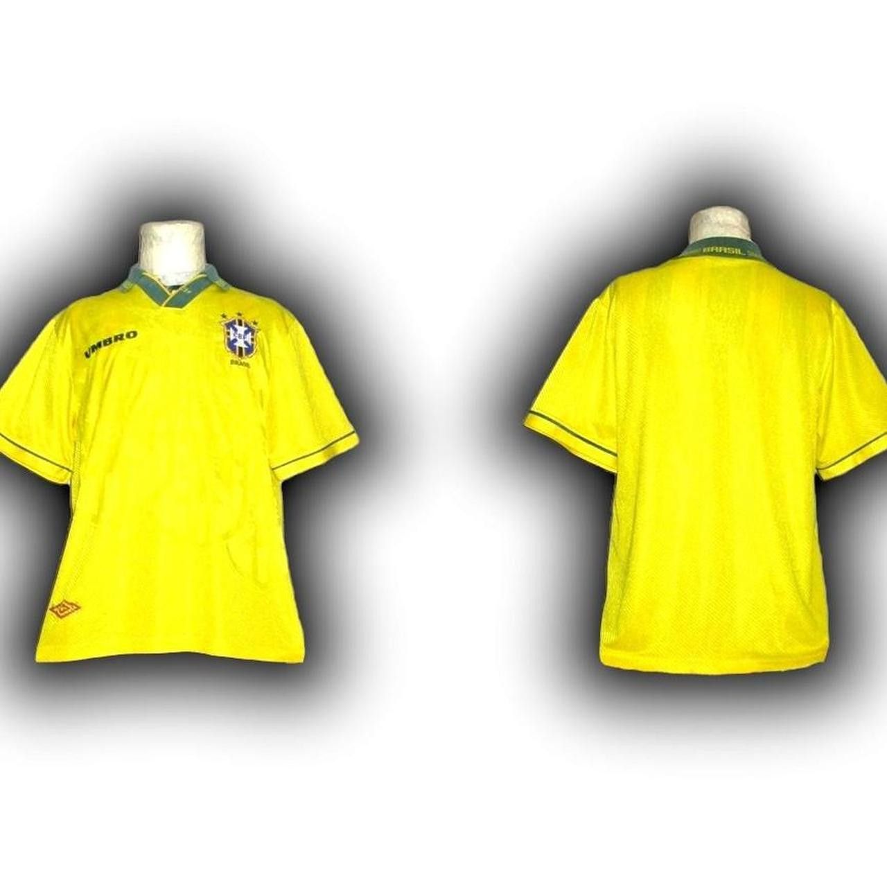 Umbro Fc Brazil 1994 1995 1996 Home Shirt Jersey Size US XL / EU 56 / 4 - 2 Thumbnail