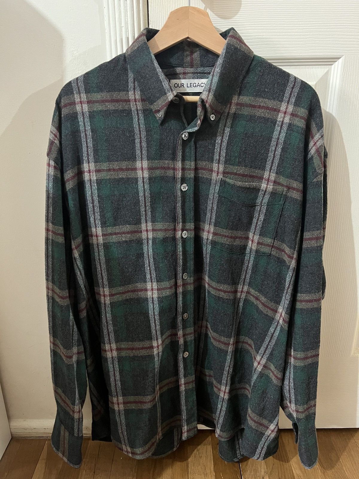 Our Legacy Borrowed Shirt Big Lumbercheck Print | Grailed