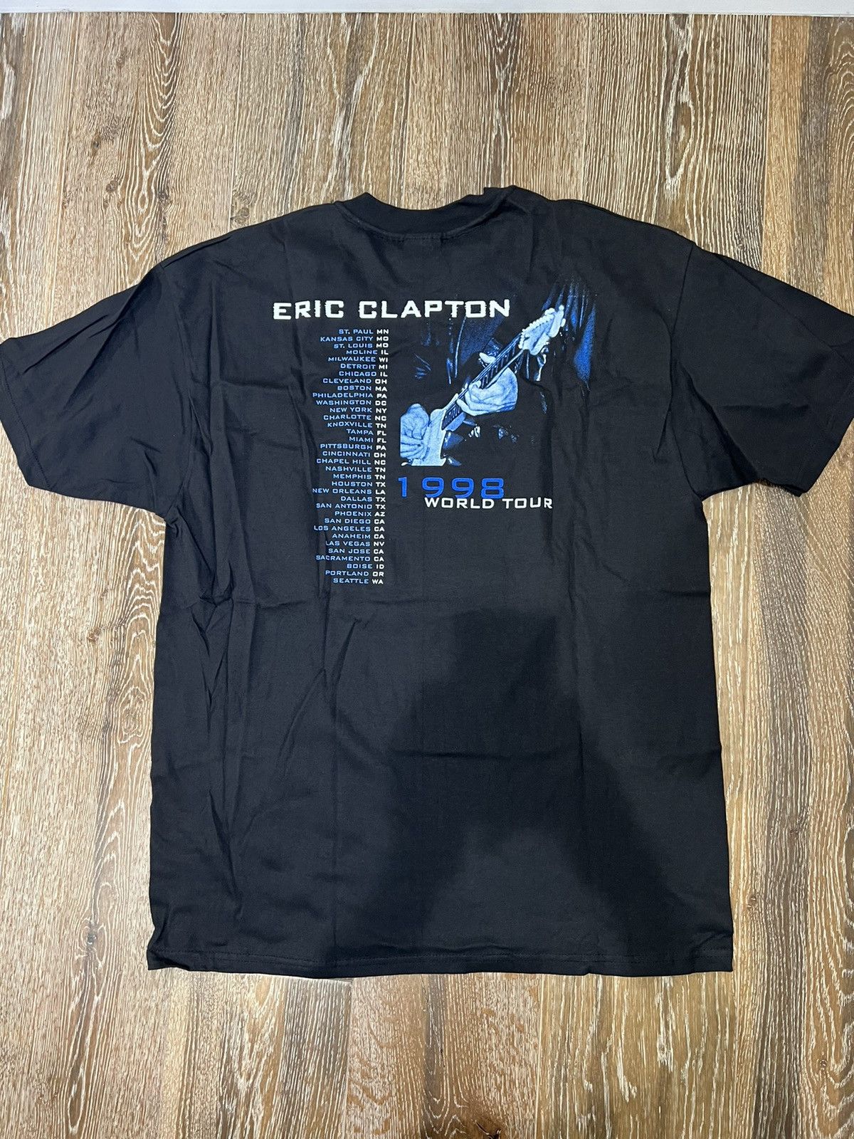 Band Tees Vintage 1998 eric clapton world tour tee Size US XL / EU 56 / 4 - 2 Thumbnail
