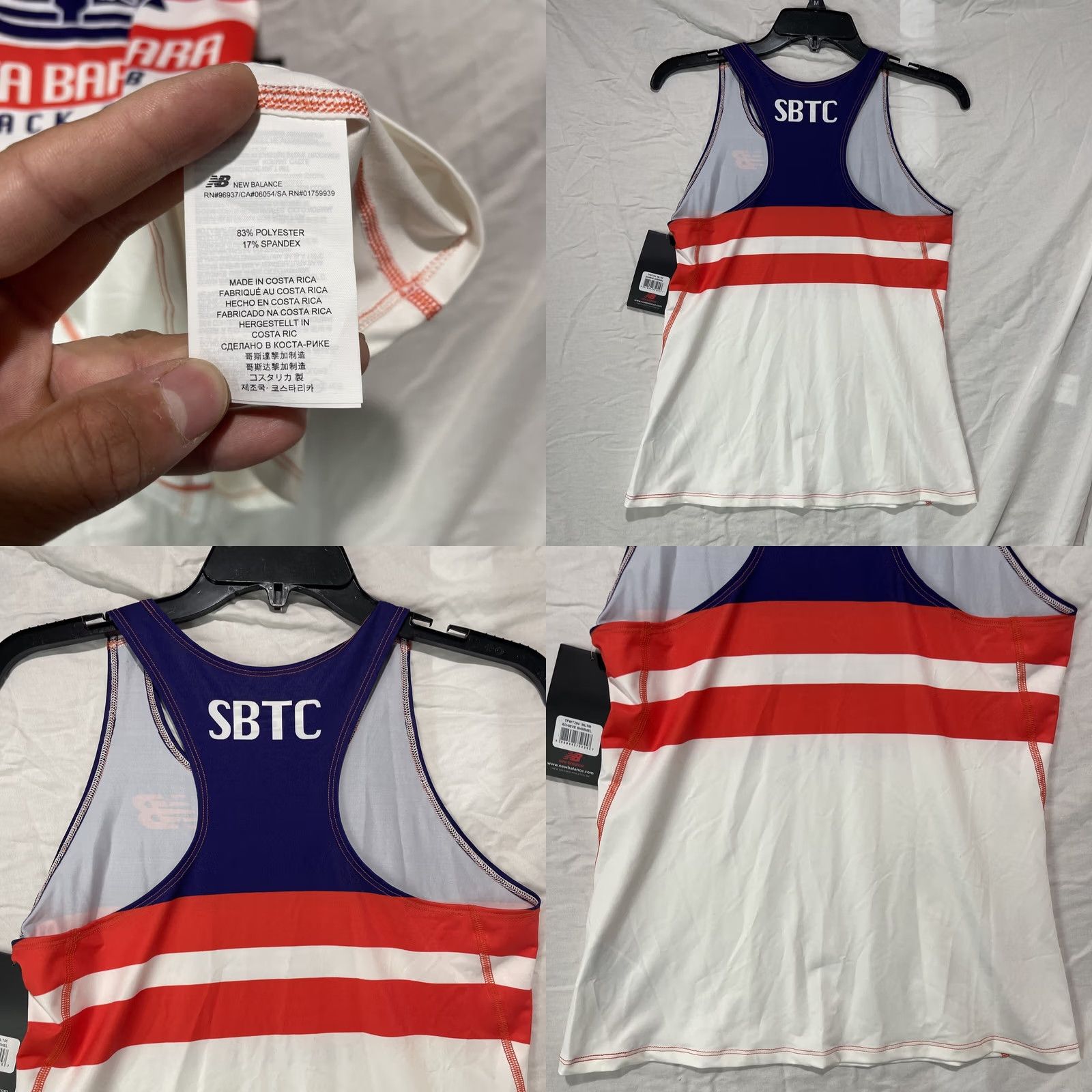 New Balance New Balance Santa Barbara Track Club Shirt Womens Medium Sleeveless Racerback Tank Purple Jersey Activewear Shirt Size M / US 6-8 / IT 42-44 - 8 Thumbnail