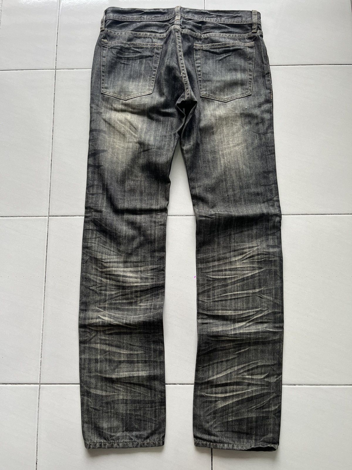 If Six Was Nine Vintage Edge Rupert Claws Punk Gothic Straight Cut Jeans Size US 32 / EU 48 - 7 Thumbnail