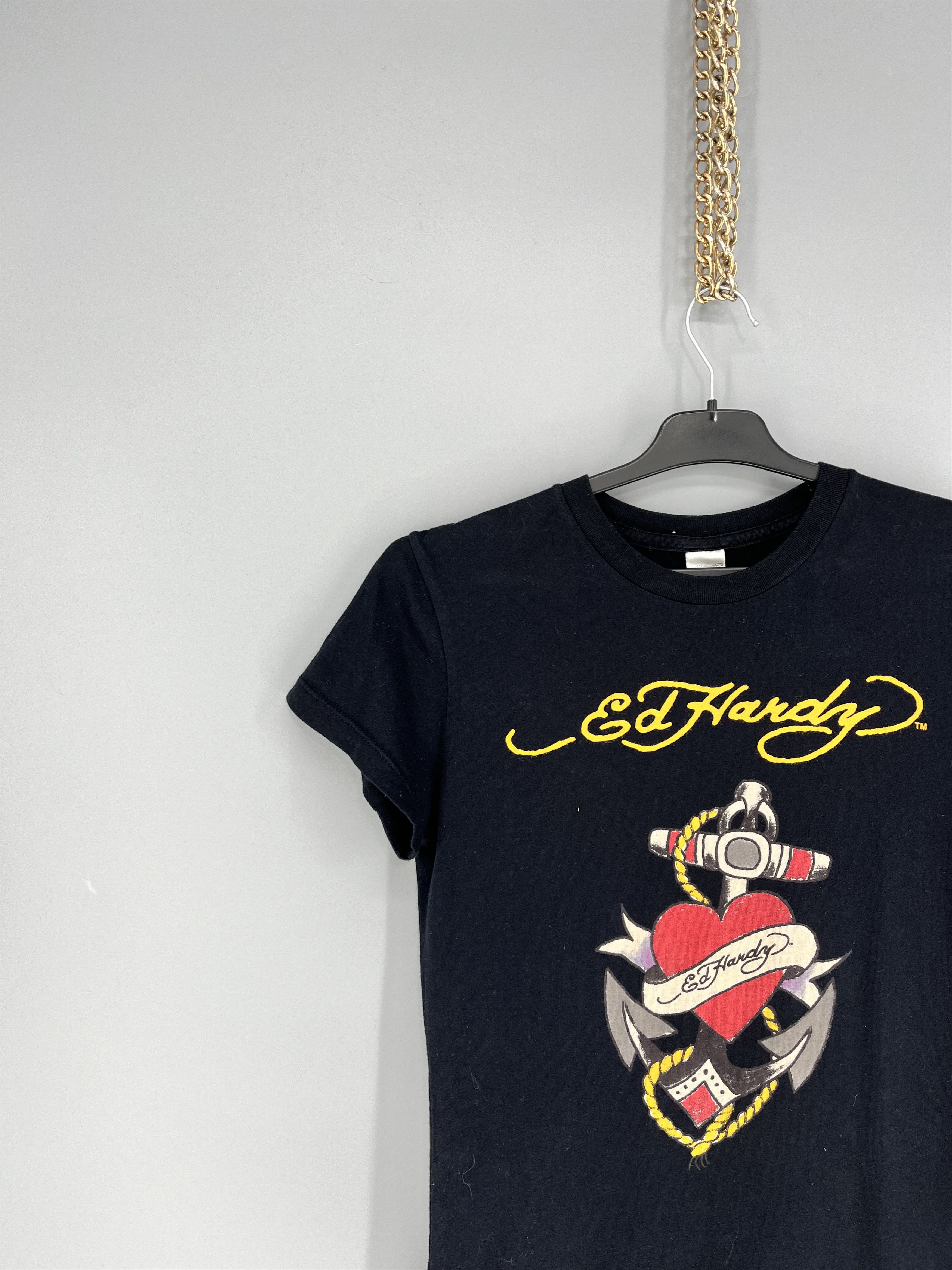 Christian Audigier Vintage Y2K Christian Audigier Women’s Rhinestones T-Shirt Size M / US 6-8 / IT 42-44 - 4 Thumbnail