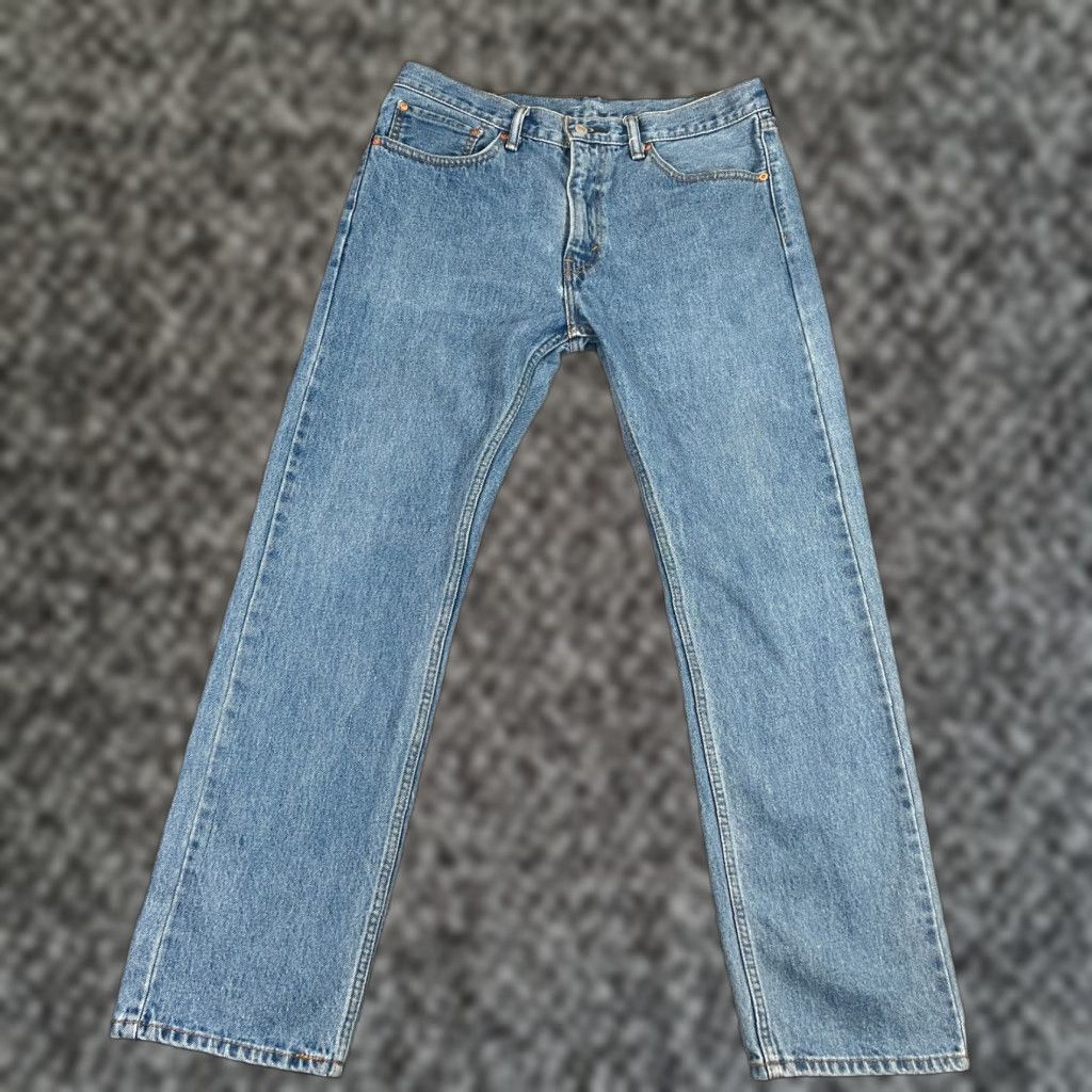 Levi's Levi's 505 Jeans 36x32 Blue Straight Classic Men's Denim Pants Size US 36 / EU 52 - 1 Thumbnail
