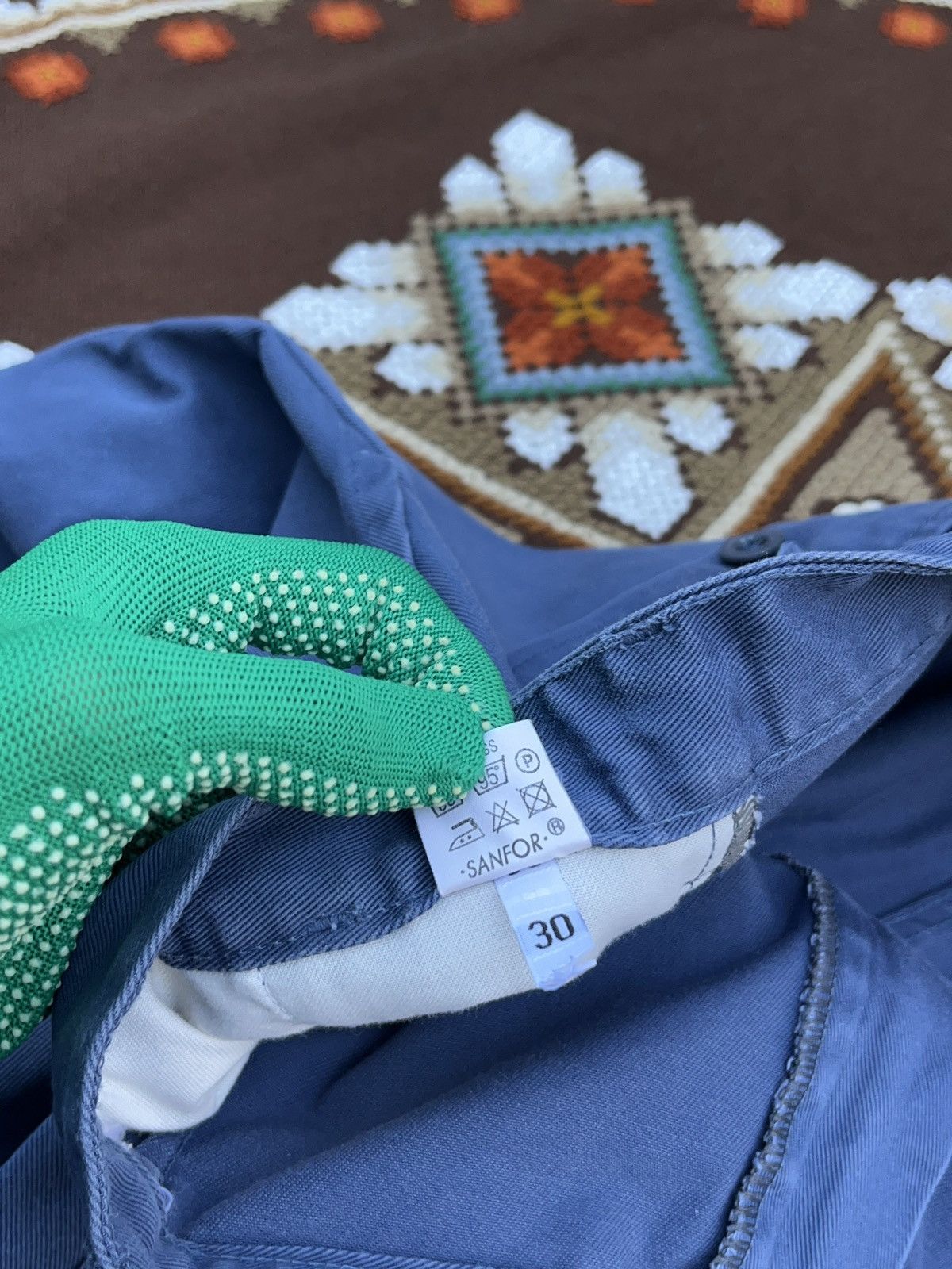 Le Laboureur × Vintage Vintage 80s German Sanfor Double Knee Pants Workwear Size US 36 / EU 52 - 8 Thumbnail