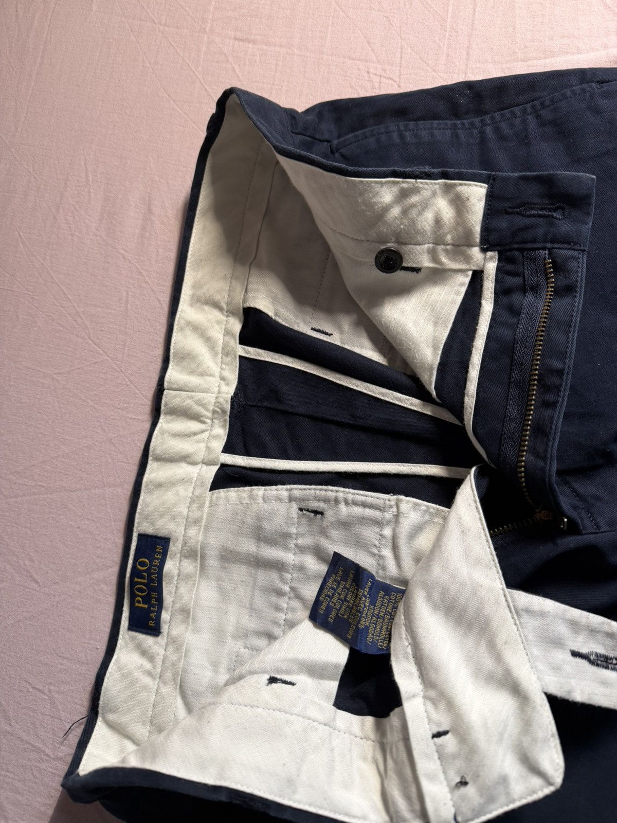 Polo Ralph Lauren Polo Ralph Lauren Navy Chino Pants Vintage Straight Fit Size US 32 / EU 48 - 3 Thumbnail