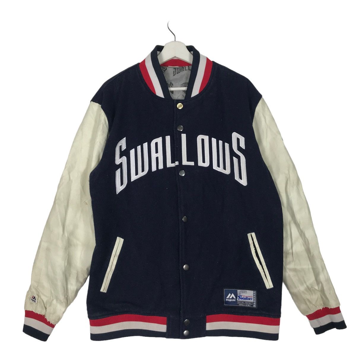 Majestic 🔥 VINTAGE SWALLOWS MAJESTIC VARSITY STADIUM JACKET Size US M / EU 48-50 / 2 - 1 Thumbnail