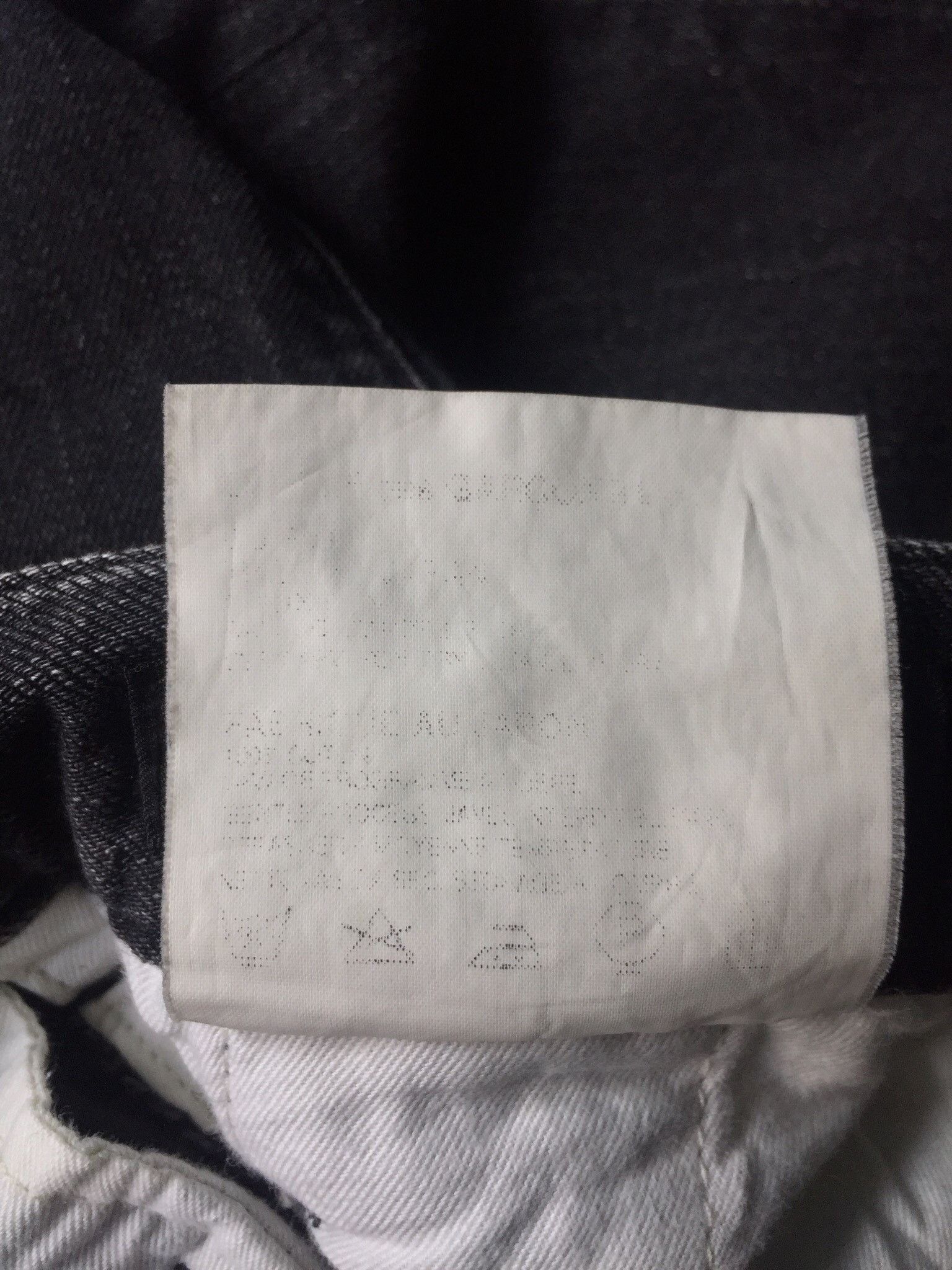 Comme des Garcons CDG Homme Deux Baggy Black Wash Denim Pants Size 30-31 Size US 31 - 8 Thumbnail