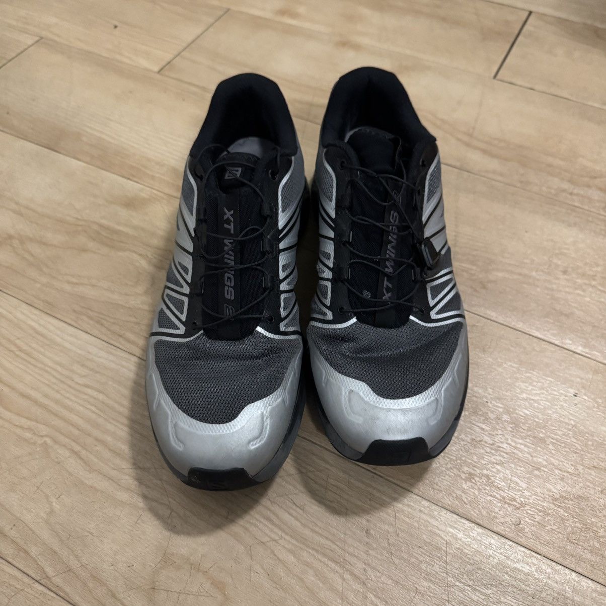 Salomon Black and silver Saloman XT Wings 2 Size US 11.5 / EU 44-45 - 4 Thumbnail