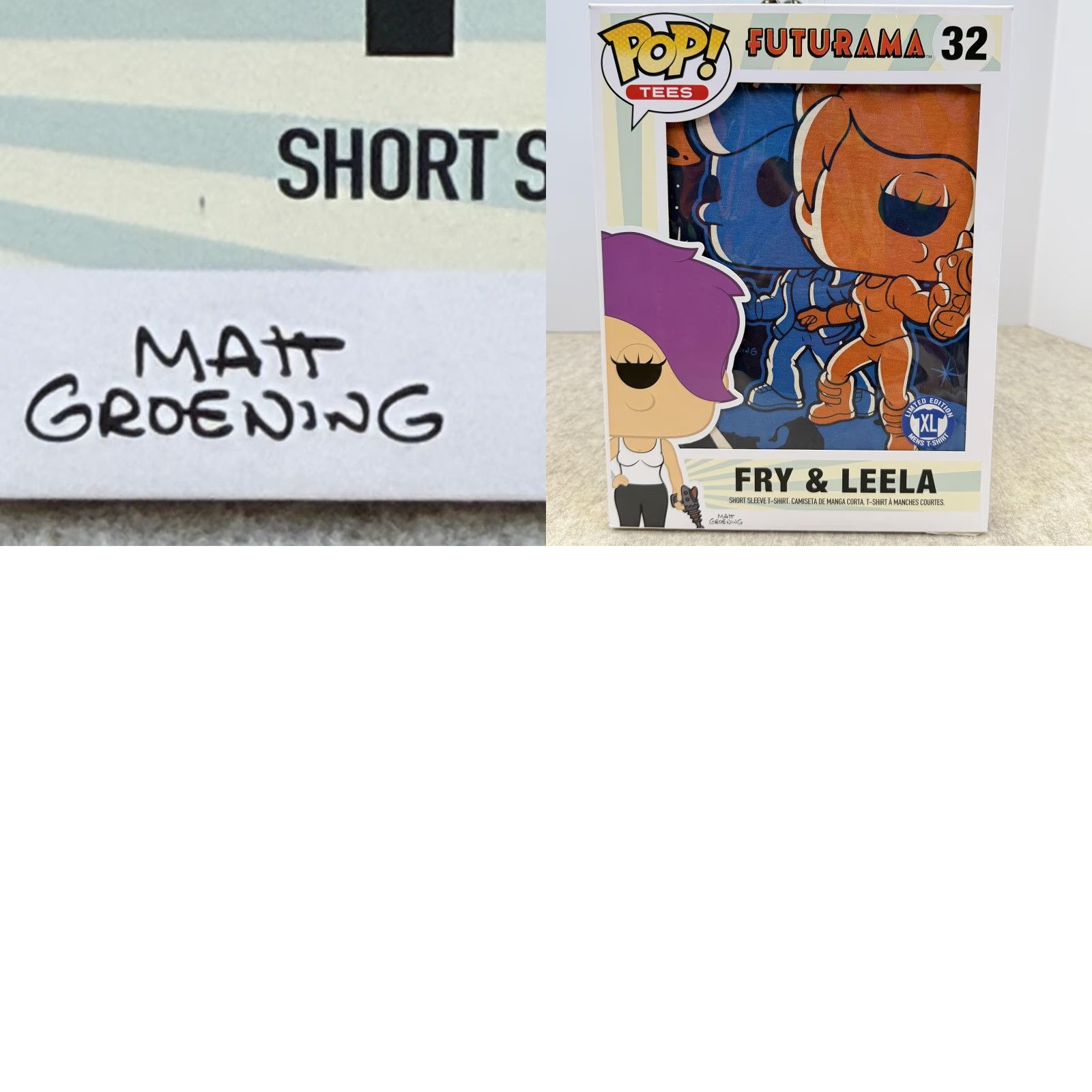 Vintage Funko Pop Tees Futurama Fry & Leela Shirt Mens XL Graphic Tee Limited Edition Size US XL / EU 56 / 4 - 8 Thumbnail
