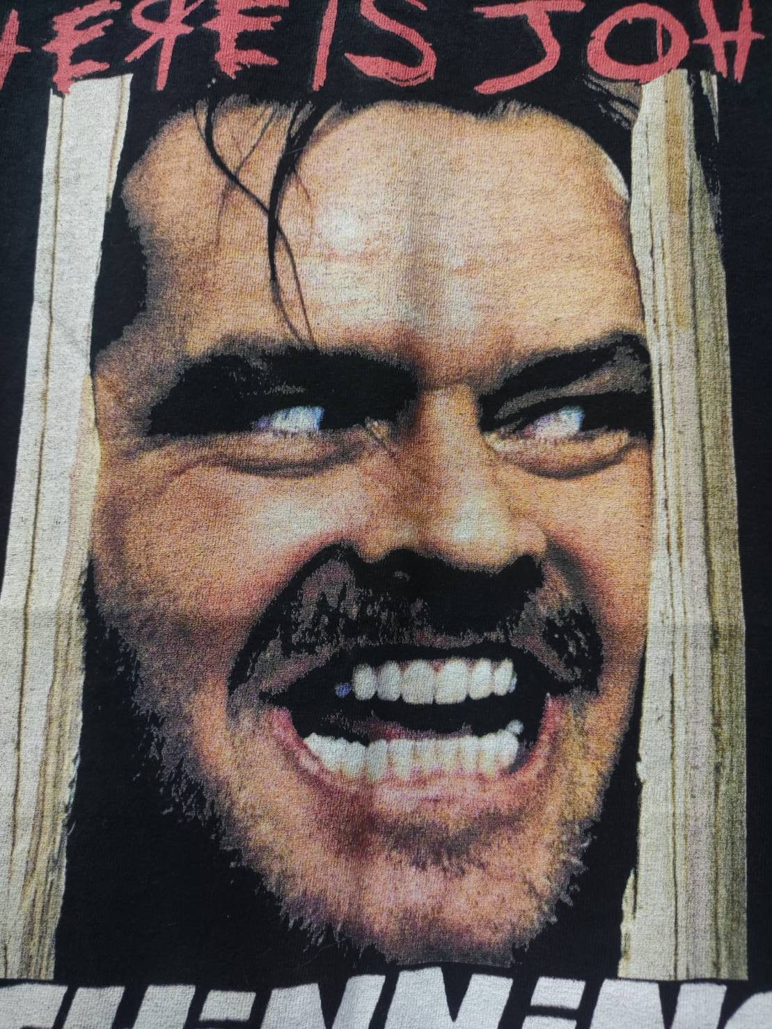 Expert Horror Vtg The Shining " Here's Johnny " Movie Promo T-Shirt Size US M / EU 48-50 / 2 - 3 Thumbnail