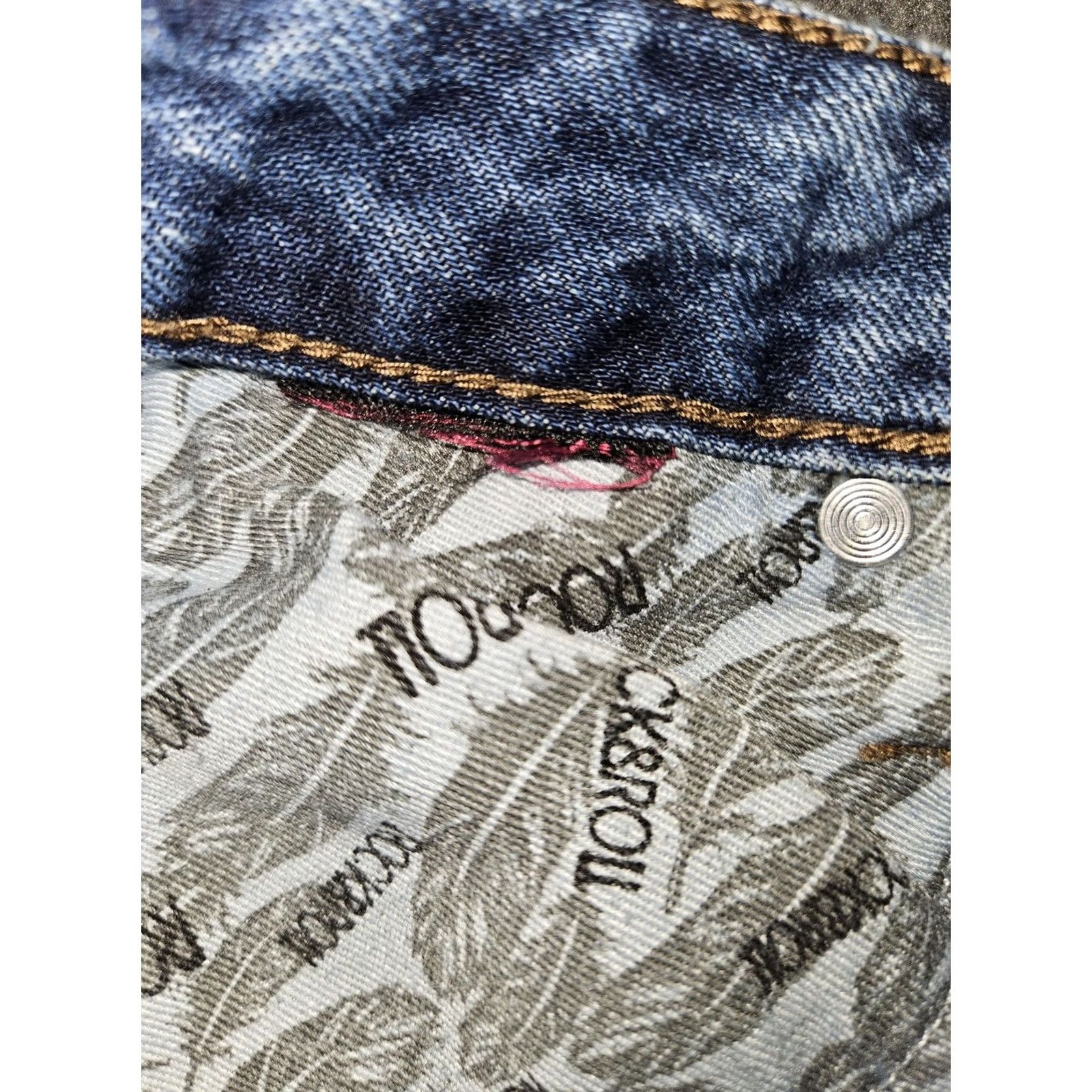 Vintage Rock & Roll Denim Jeans Womens 31x32 Blue Medium Wash High Rise Bootcut Size 24" / US 00 / IT 34 - 8 Thumbnail