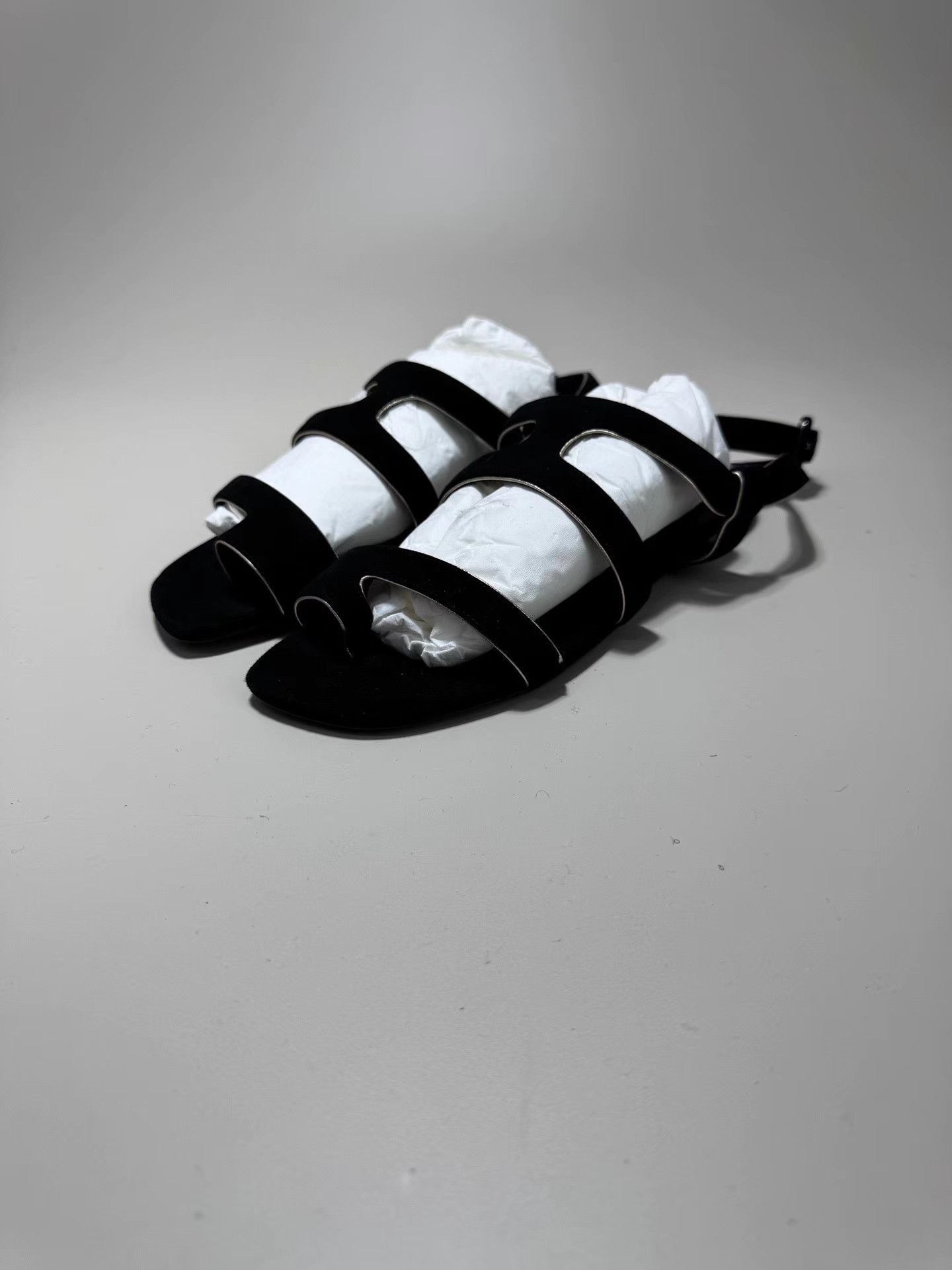 Hermes HERMES Black Sandals Size US 6 / IT 36 - 1 Thumbnail