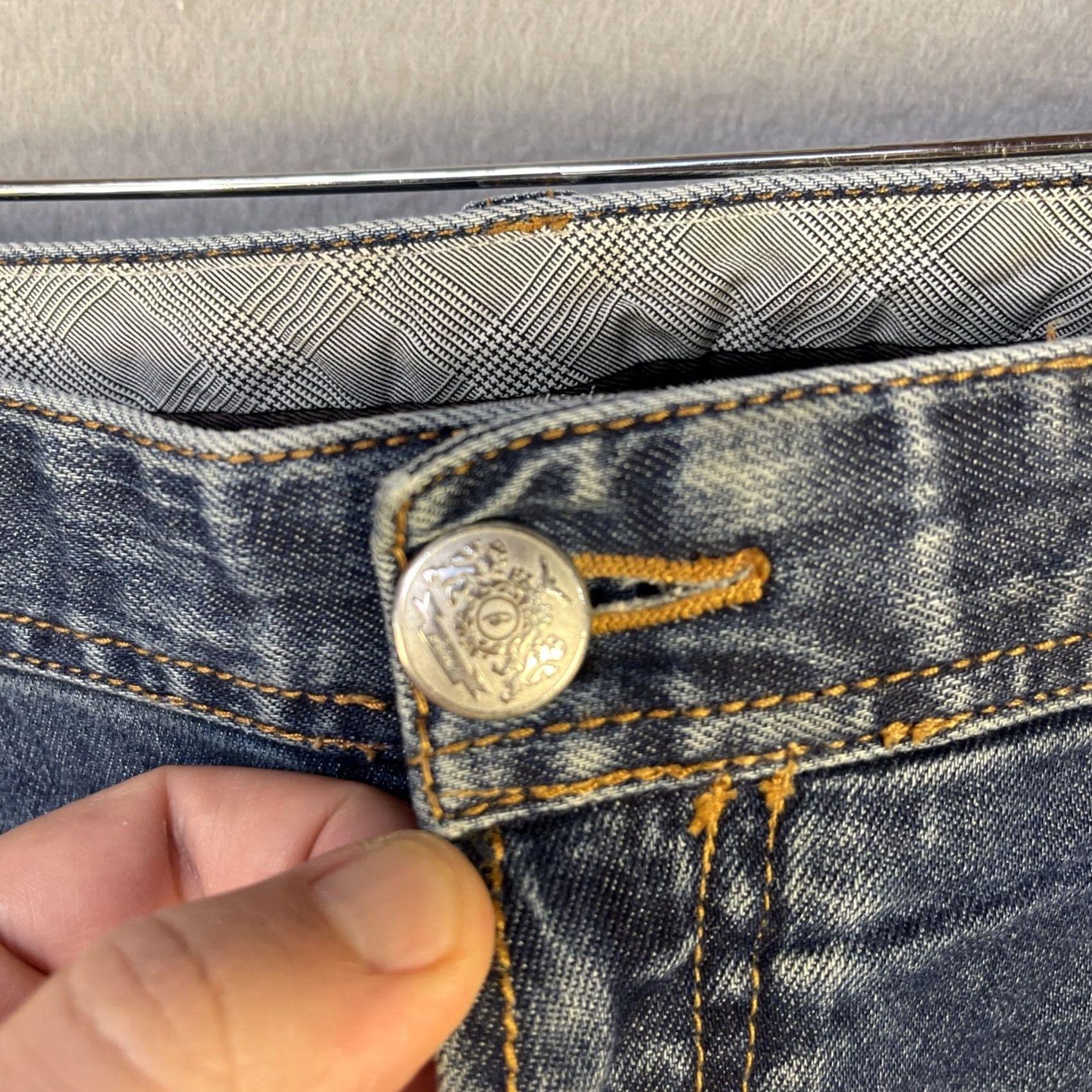 Brioni VINTAGE Brioni Stelvio Jeans Mens 38x31 Blue Medium Wash 5-Pocket Designer Made in Italy Size US 38 / EU 54 - 5 Thumbnail