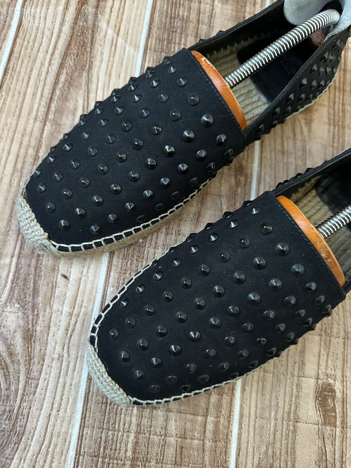 Saint Laurent Paris Saint Laurent Paris Hedi Slimane Black Studded Espadrilles Size US 9 / EU 42 - 6 Thumbnail