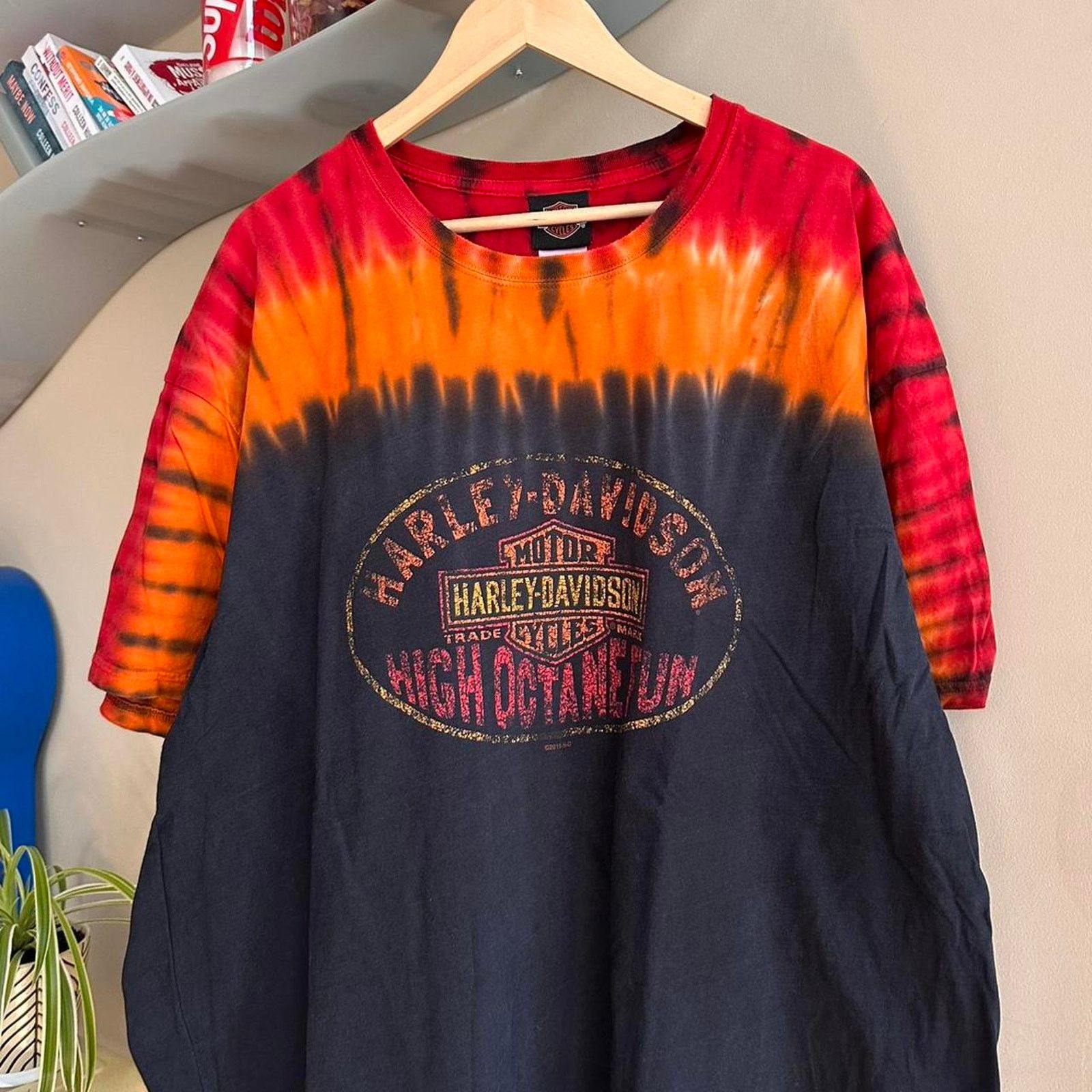 Harley Davidson × Vintage Vintage 2015 Harley Davidson Tie Dye Shirt Size US XXL / EU 58 / 5 - 2 Thumbnail