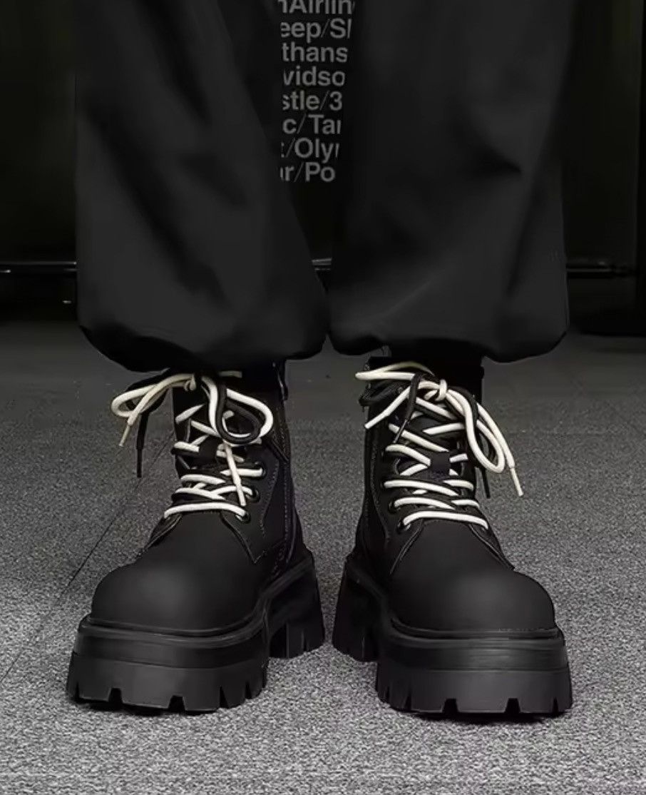 Japanese Brand Black Combat Boots Size US 9.5 / EU 42-43 - 8 Thumbnail