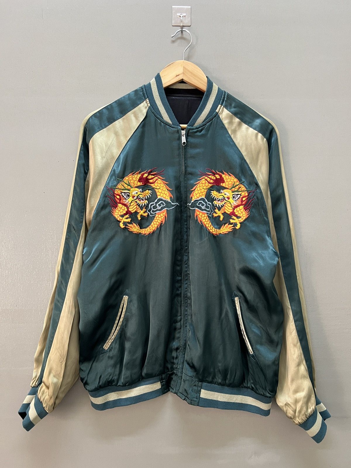 Vintage 🔥Vintage Sukajan Souvenir Rayon Reversible Jacket Size US L / EU 52-54 / 3 - 2 Thumbnail
