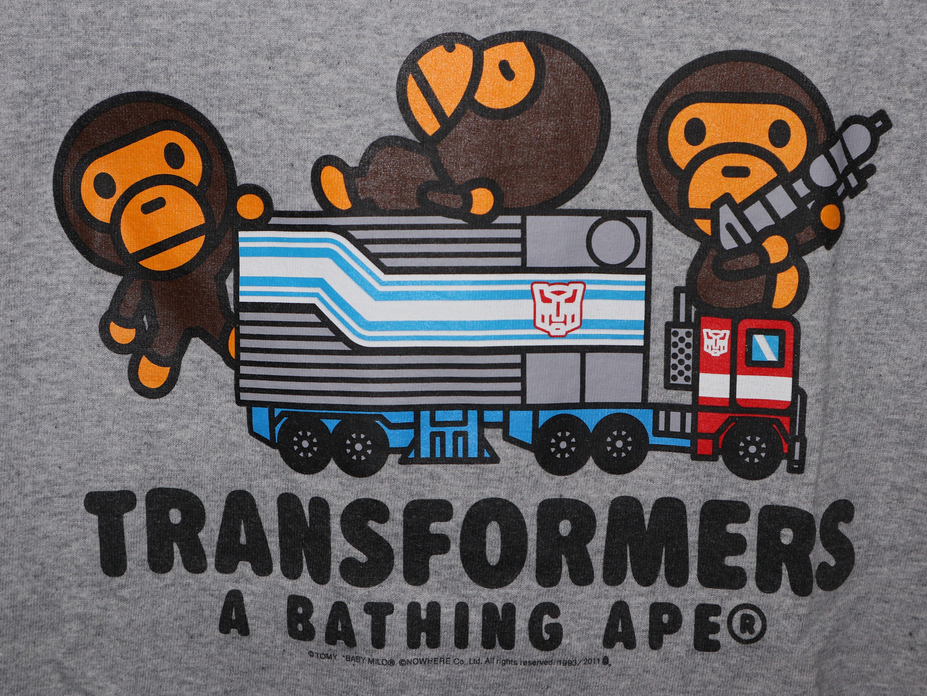 Bape Bape x Transformers Optimus Prime Baby Milo Logo Tee 2011 Size US M / EU 48-50 / 2 - 2 Thumbnail