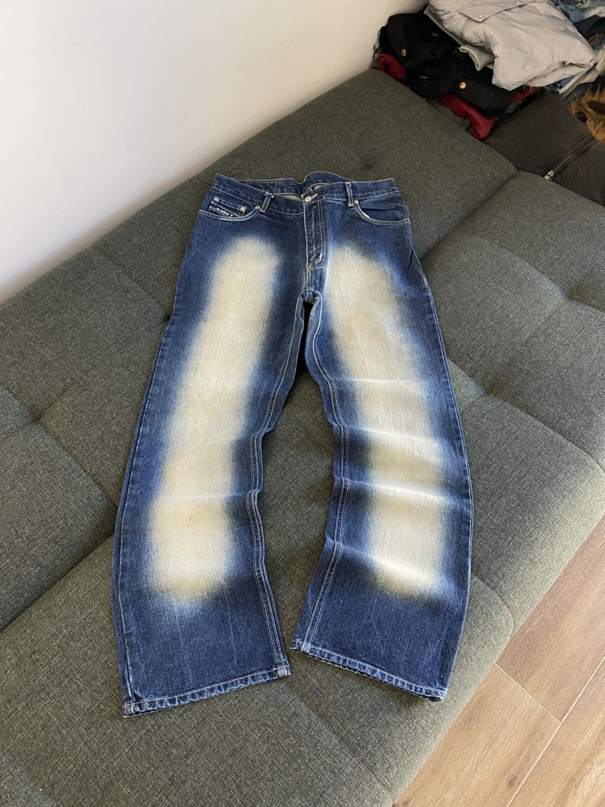 If Six Was Nine Vintage Hysteric Glamour Style Vintage Flared Jeans Washed Size US 34 / EU 50 - 1 Thumbnail