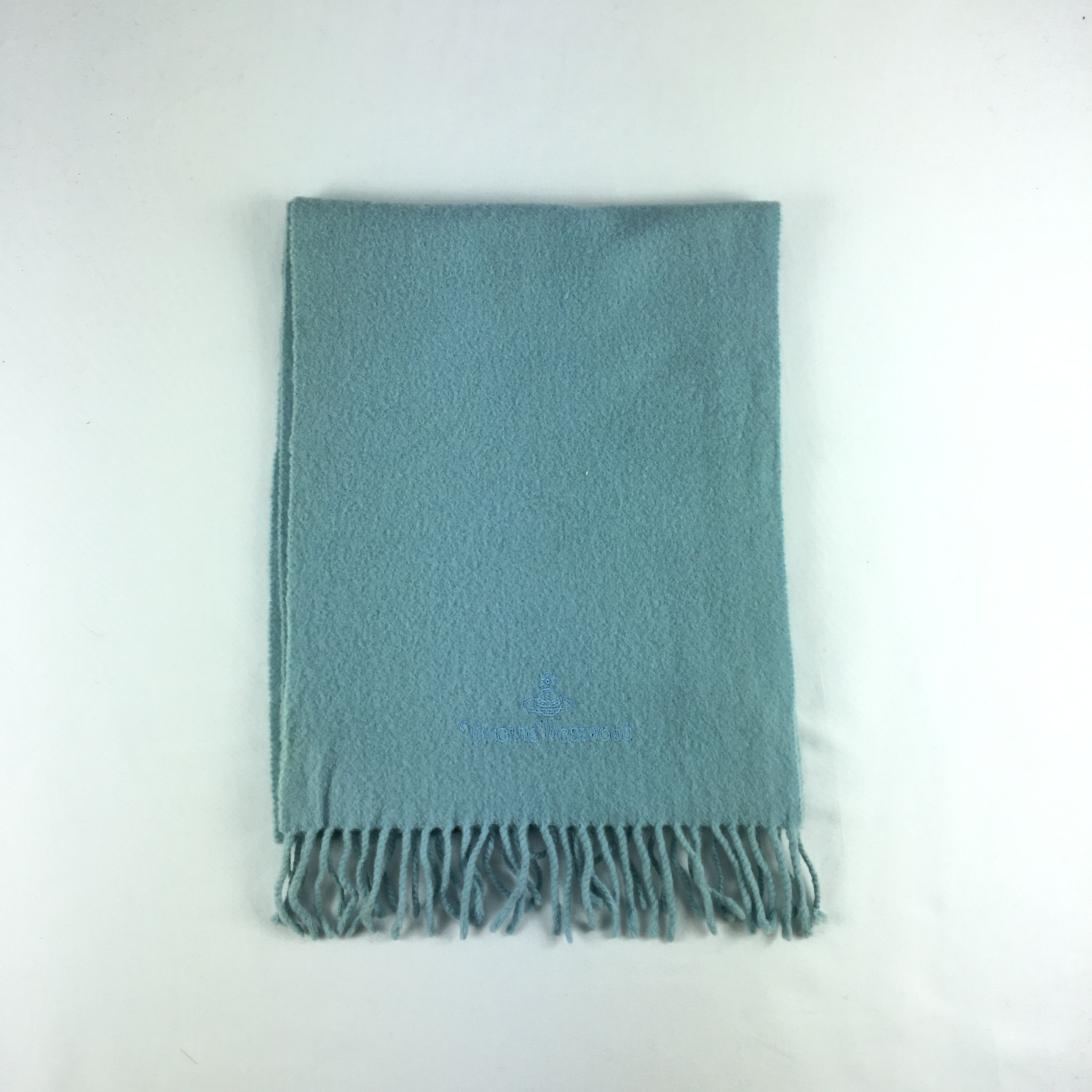 Japanese Brand Vintage Vivienne Westwood Scarf Muffler Orbs Wool Scarves. Size ONE SIZE - 2 Thumbnail