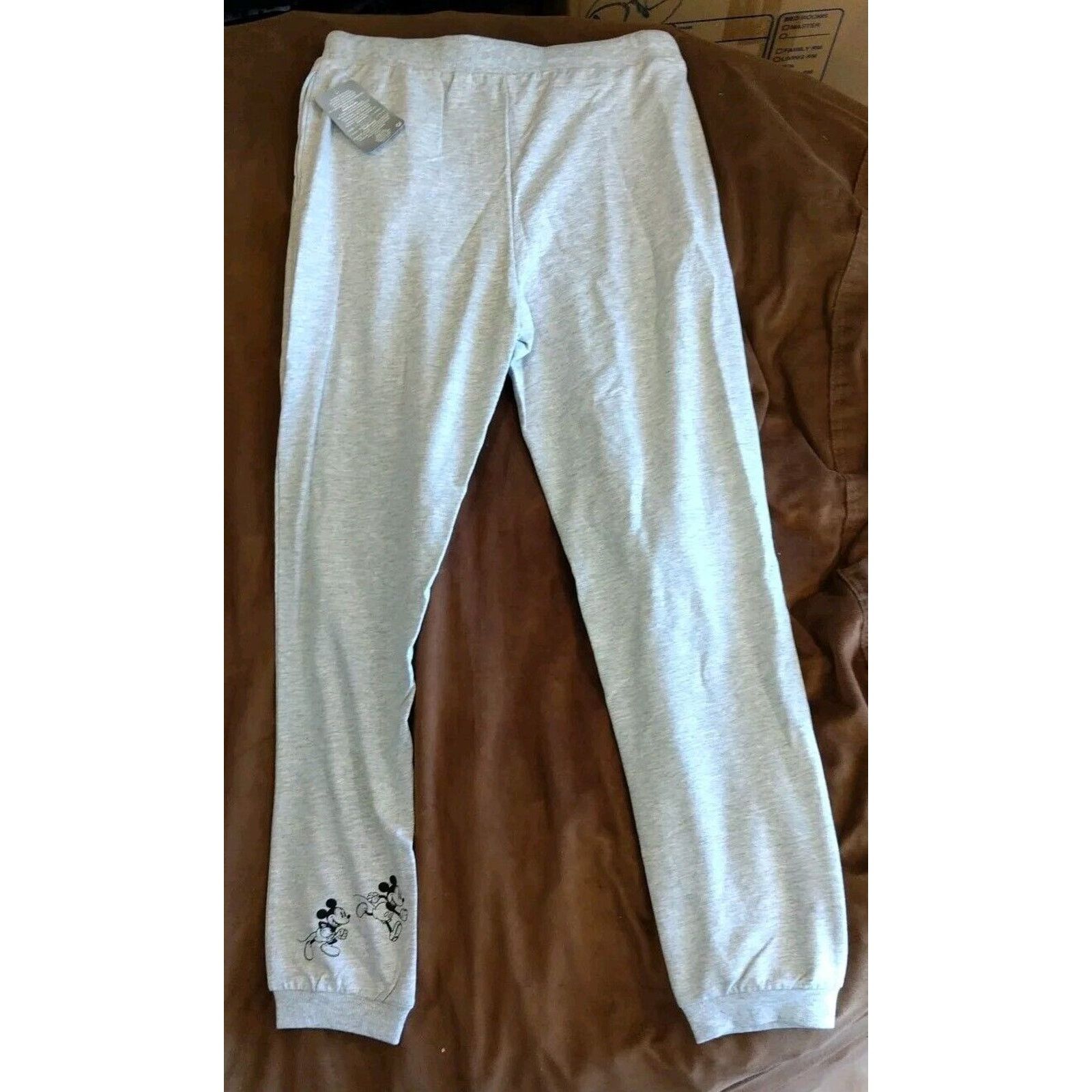 Disney NWT !! Disney Mickey & Minnie Mouse Gray Lounge Pants Women Size M / US 6-8 / IT 42-44 - 3 Thumbnail
