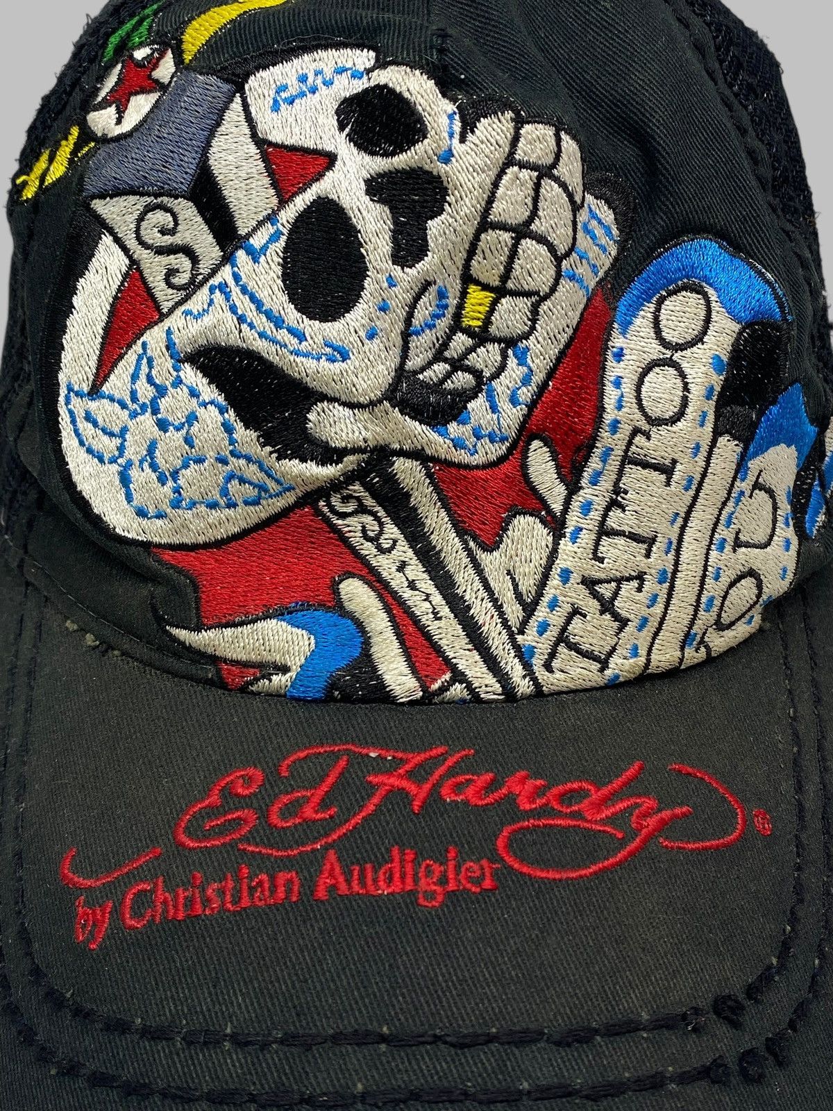 Ed Hardy Vintage Ed Hardy Cap By Christian Audigier Distressed Size ONE SIZE - 2 Thumbnail