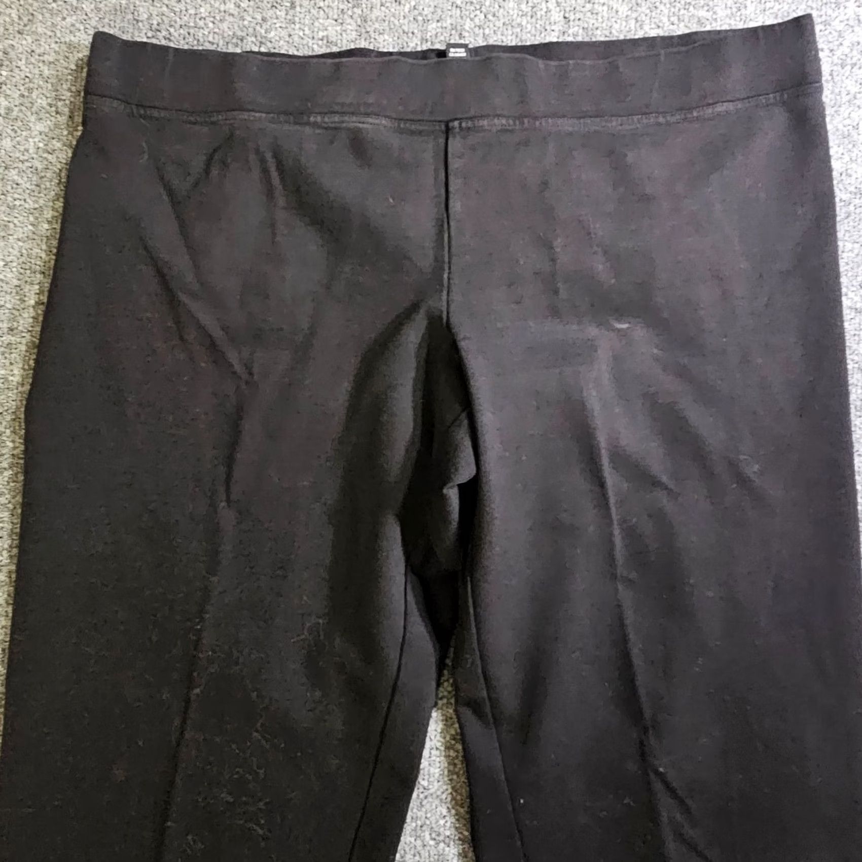 Eileen Fisher Eileen Fisher Pants Womens XL Black Straight Leg Elastic Waist No Iron Career Dress Pants Size 40" / US 18 - 2 Thumbnail