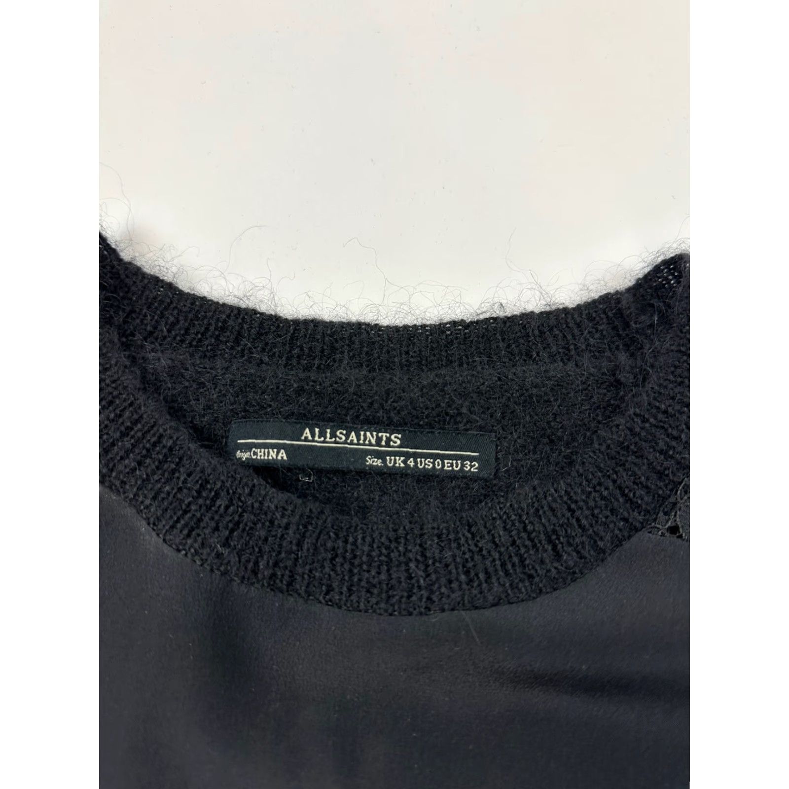 Allsaints Allsaints Taya Sweater Dress Women’s 0 Black Lace Mohair Wool Silk Size XS / US 0-2 / IT 36-38 - 3 Thumbnail