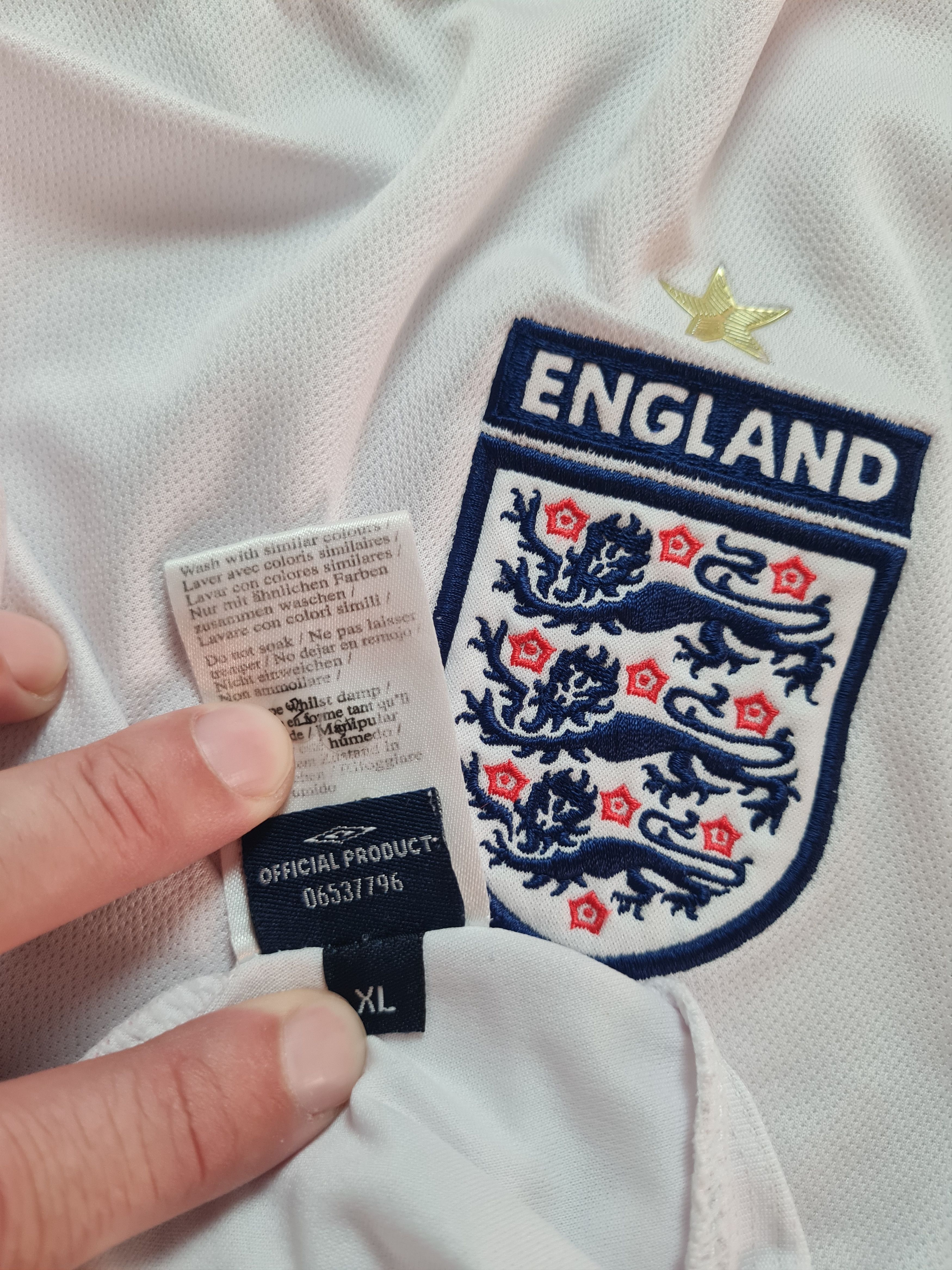 Umbro England Soccer 2006 2007 Home Football Shirt Jersey Umbro Size US XL / EU 56 / 4 - 16 Thumbnail