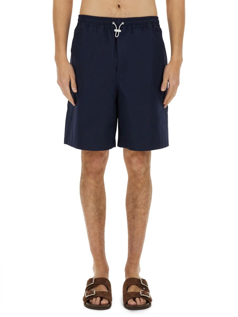 Gucci GUCCI POPLIN SHORTS - BLUE (IT 50) Size US 34 / EU 50 - 1 Thumbnail