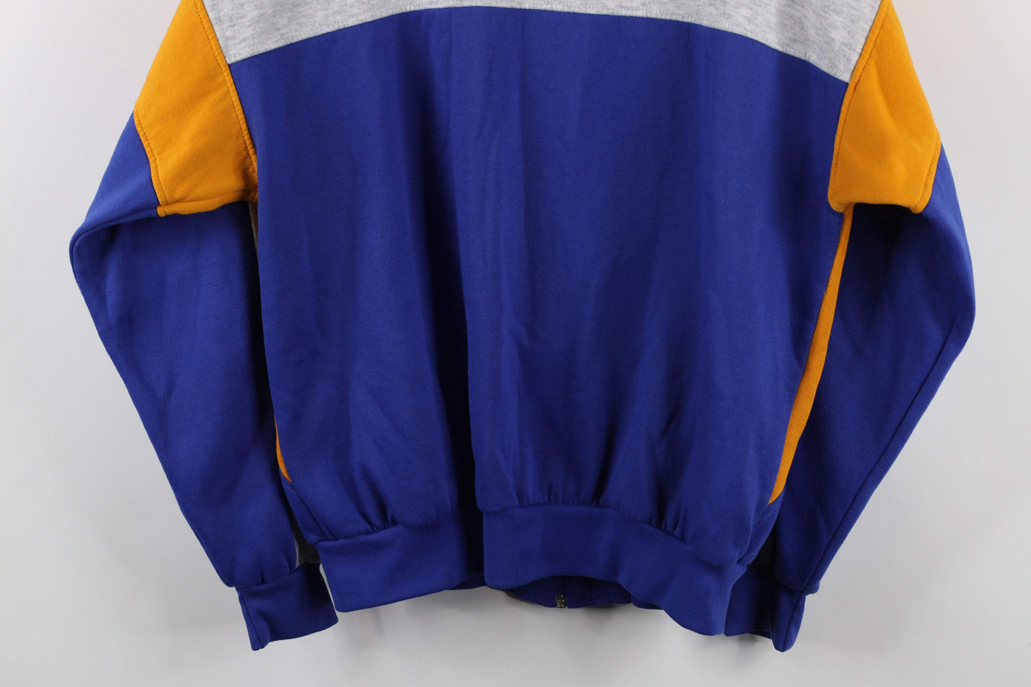 Vintage Vintage 90s Streetwear Faded Block Warm Up Track Jacket Size US L / EU 52-54 / 3 - 11 Thumbnail
