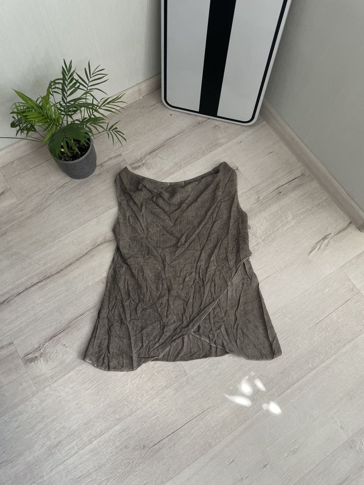 20471120 × If Six Was Nine Vintage Abstract Viscose Tank Top Y2k 2000s Cyber Punk Size M / US 6-8 / IT 42-44 - 4 Thumbnail