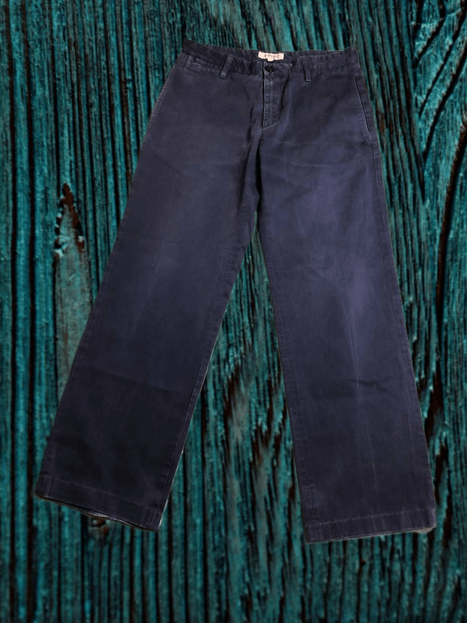 Burberry Vintage Burberry Navy Blue Brand Logo pants Size US 30 / EU 46 - 1 Thumbnail