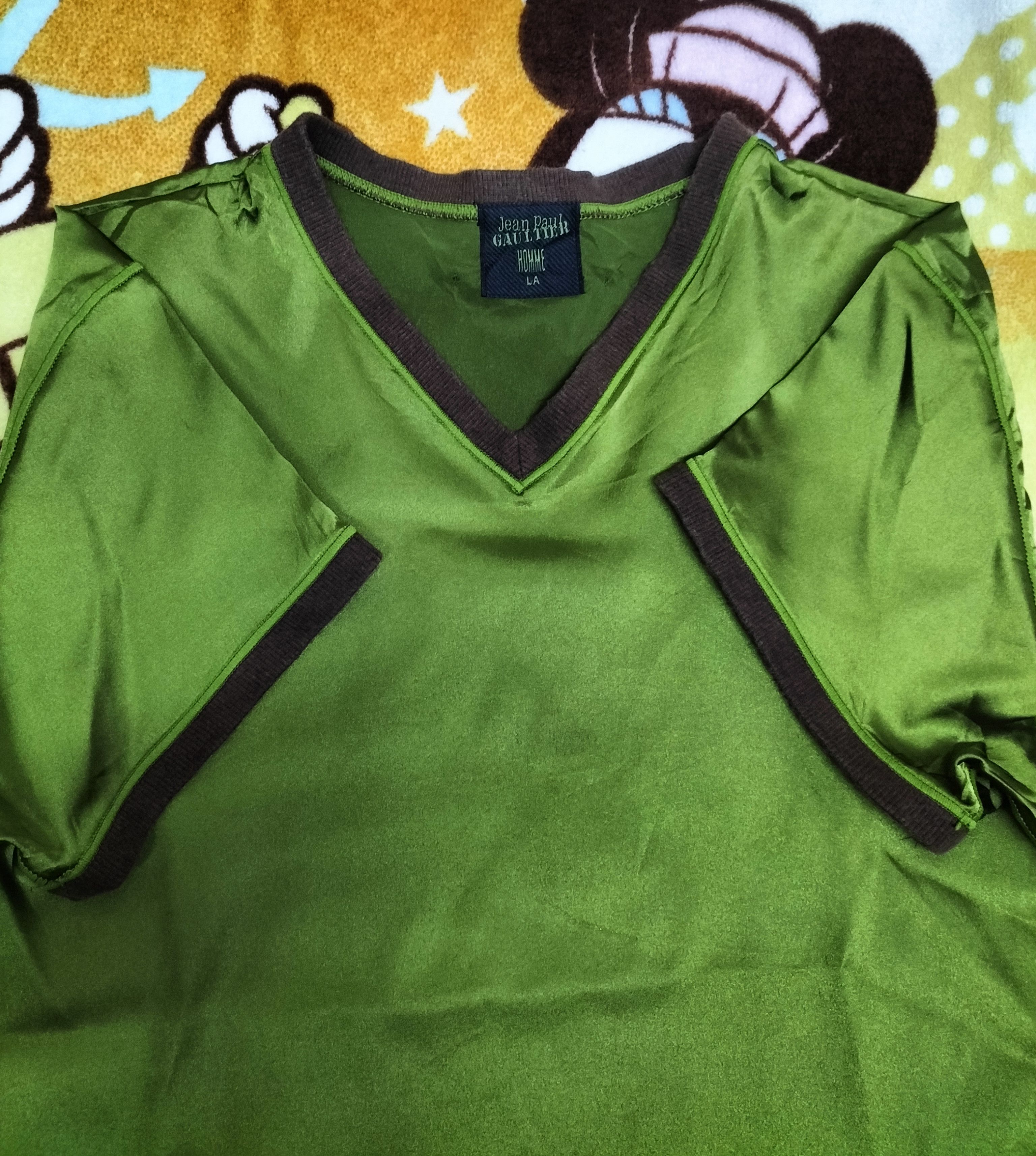 Jean Paul Gaultier Vintage Jean Paul Gaultier Homme V-Neck tshirt Size US S / EU 44-46 / 1 - 3 Thumbnail