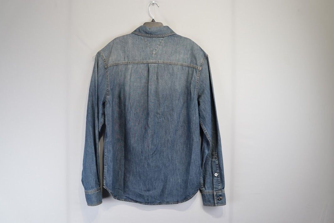 Bottega Veneta o1rshd1 Orignal Light Denim Shirt in Indigo Size US S / EU 44-46 / 1 - 11 Thumbnail
