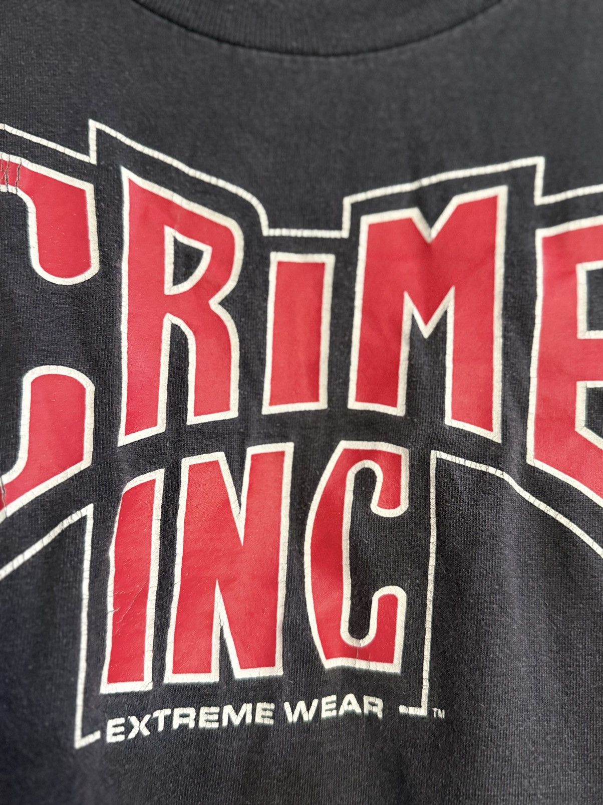 Girl Skateboards Rare Vintage 90s CRIME ING Extreme Wear Skateboard Grunge T Size US XL / EU 56 / 4 - 4 Thumbnail