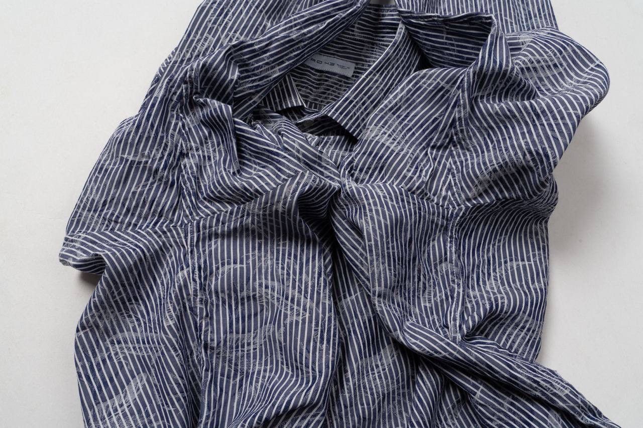 Etro 🔵ETRO Striped Blue Flower Print Bottom Up Shirt Made Italy Size US L / EU 52-54 / 3 - 13 Thumbnail